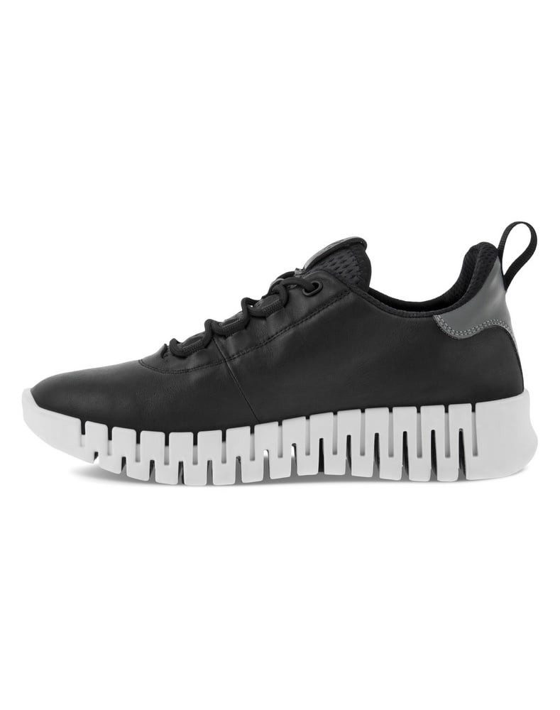 Ecco Gruuv Lea (weiches Nappaleder) schwarz Damen Sneaker – Bild 5 von 5