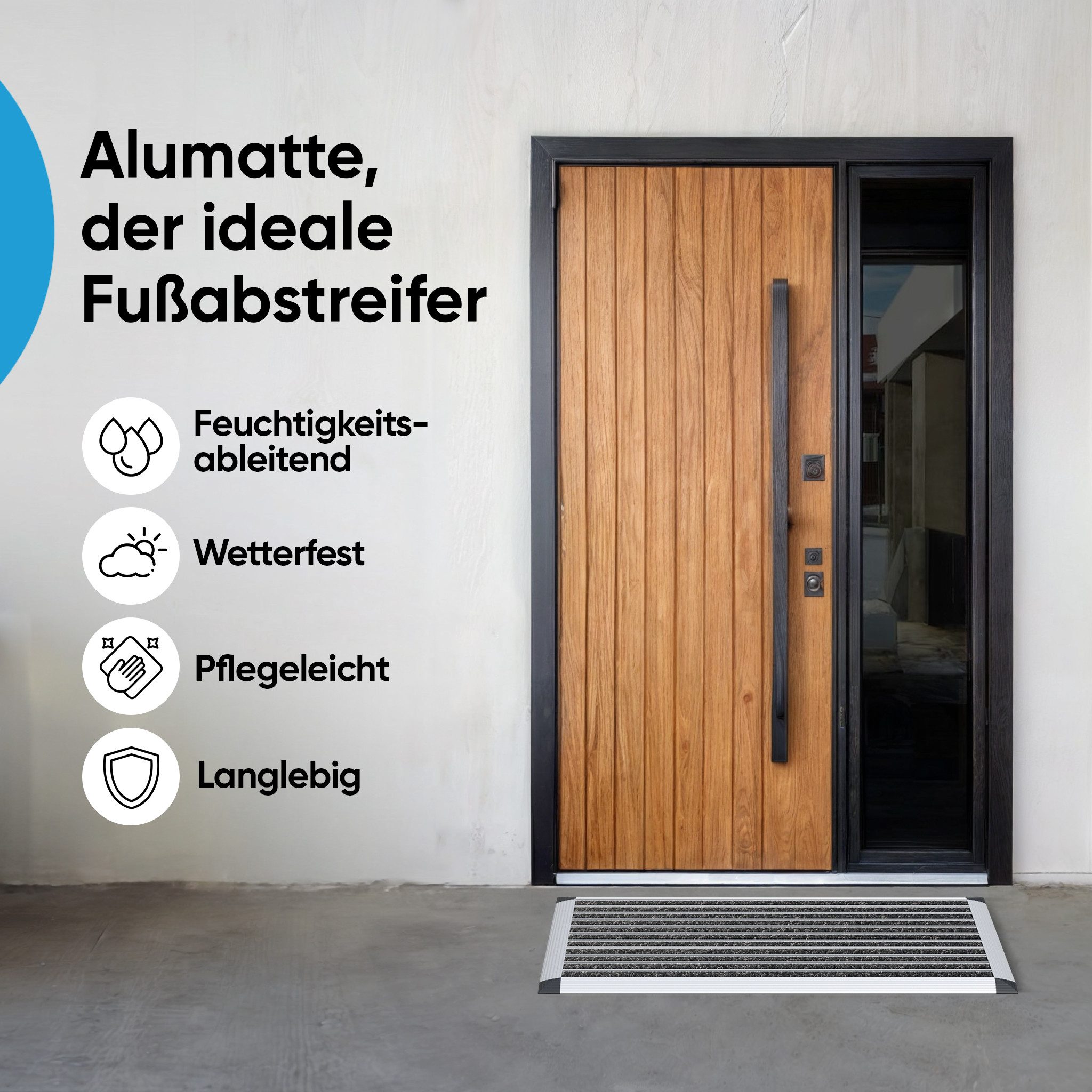 Björn&Schiller Fußmatte Fußmatte außen mit Aluminiumrahmen, Fußmatte Outdoo günstig online kaufen