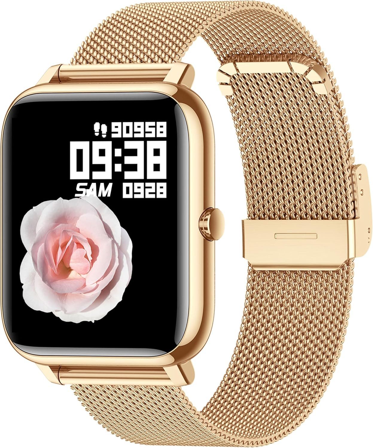 Fur Herren Damen mit Farbdisplay personalisiertem Bildschirm Smartwatch