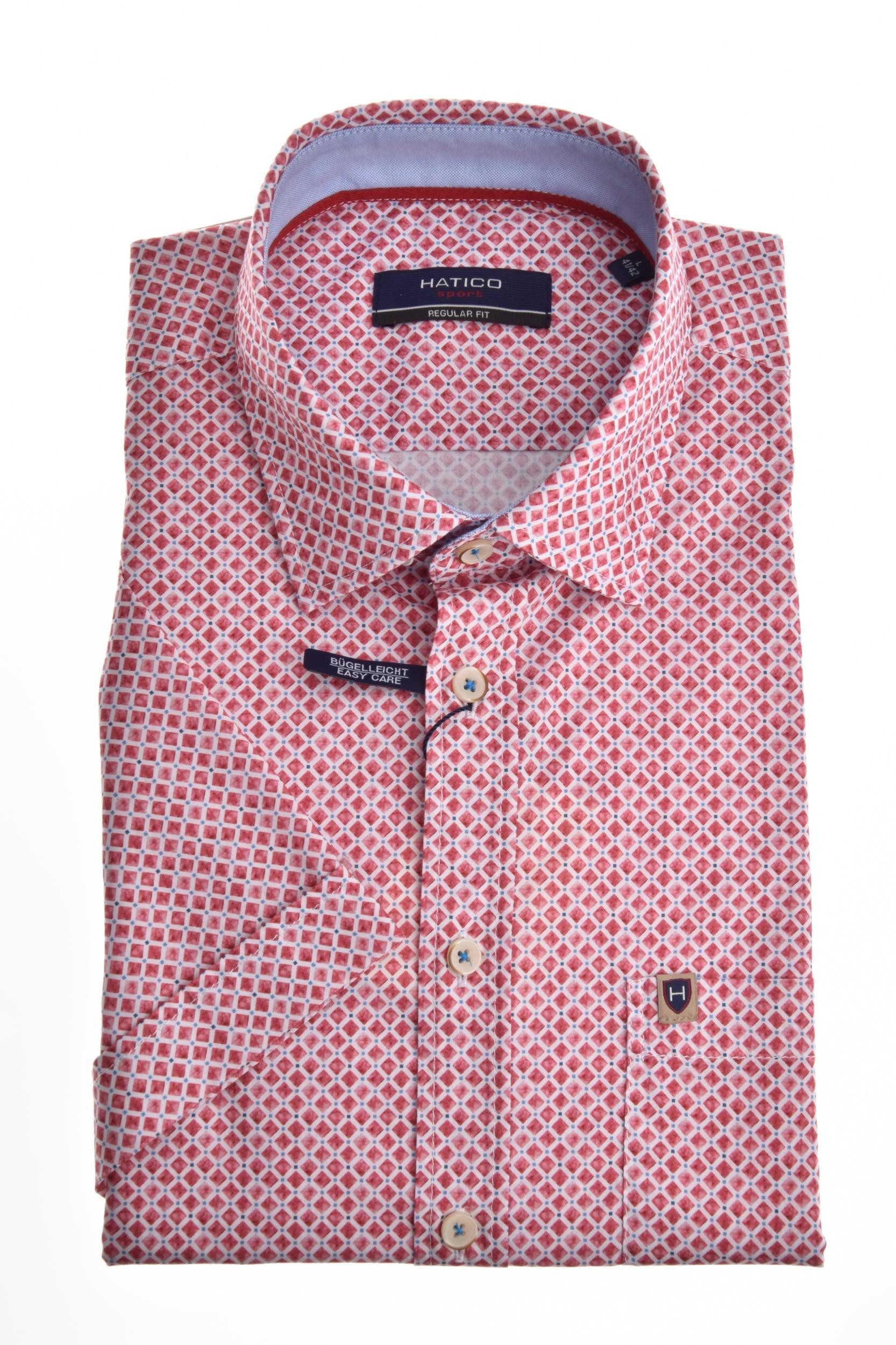 Hatico Kurzarmhemd HATICO- Sport Hemd regular fit Hal
