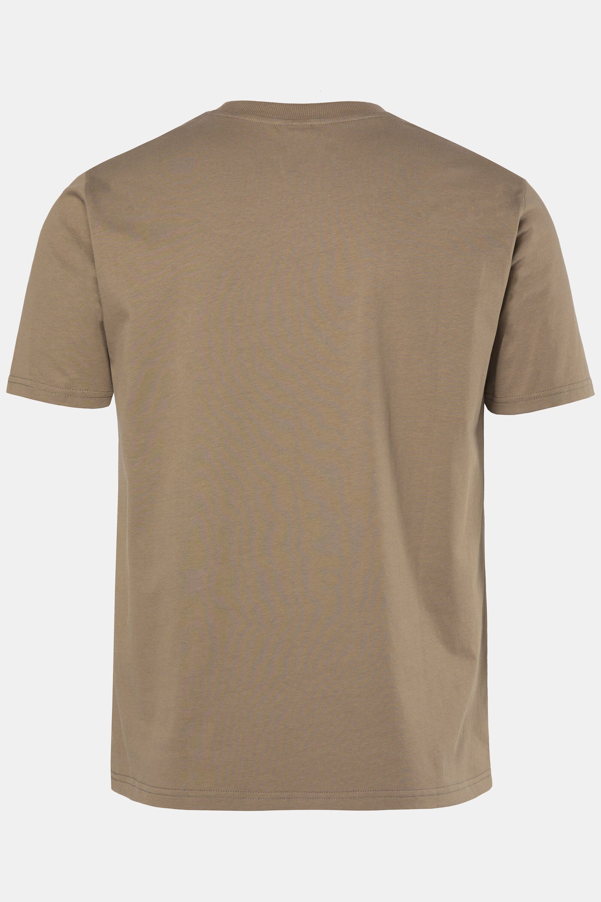 Men Plus T-Shirt T-Shirt Halbarm Print Rundhals bis 8 XL
