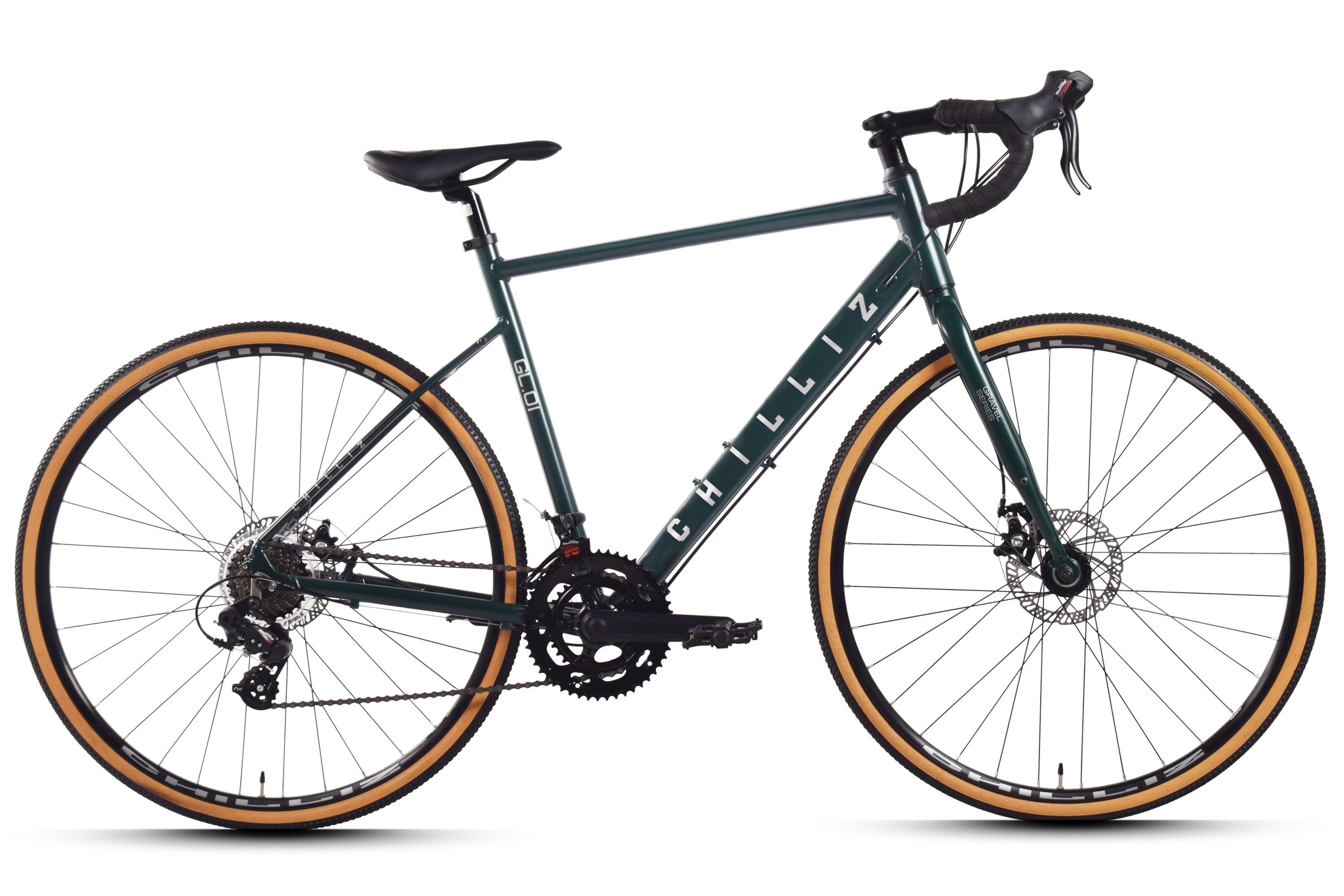 CHILLIZ Gravelbike GL.01, 14 Gang Shimano Tourney Schaltwerk, Kettenschaltung