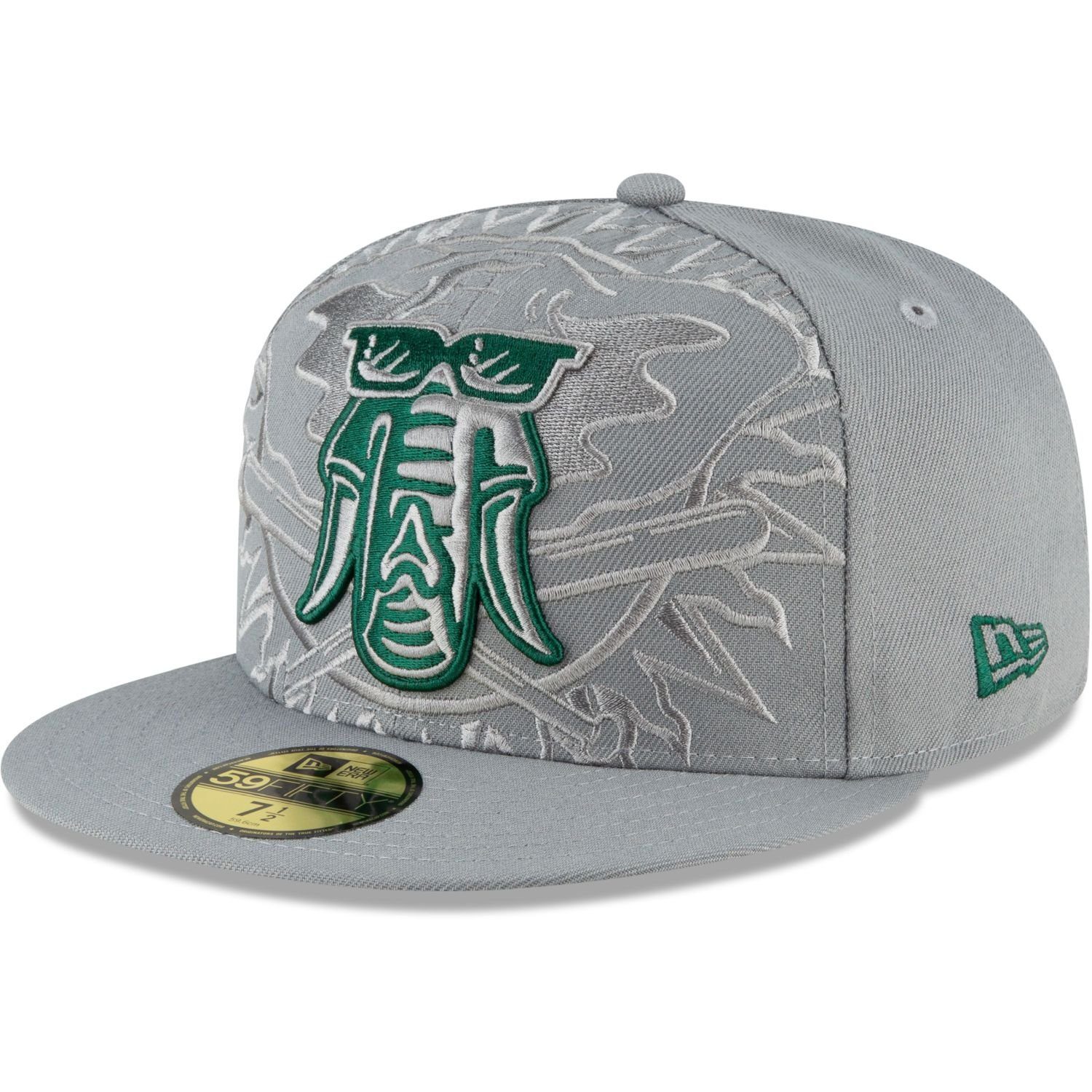 New Era Fitted Cap 59Fifty STORM GREY MLB Cooperstown Team Oakland Athletics