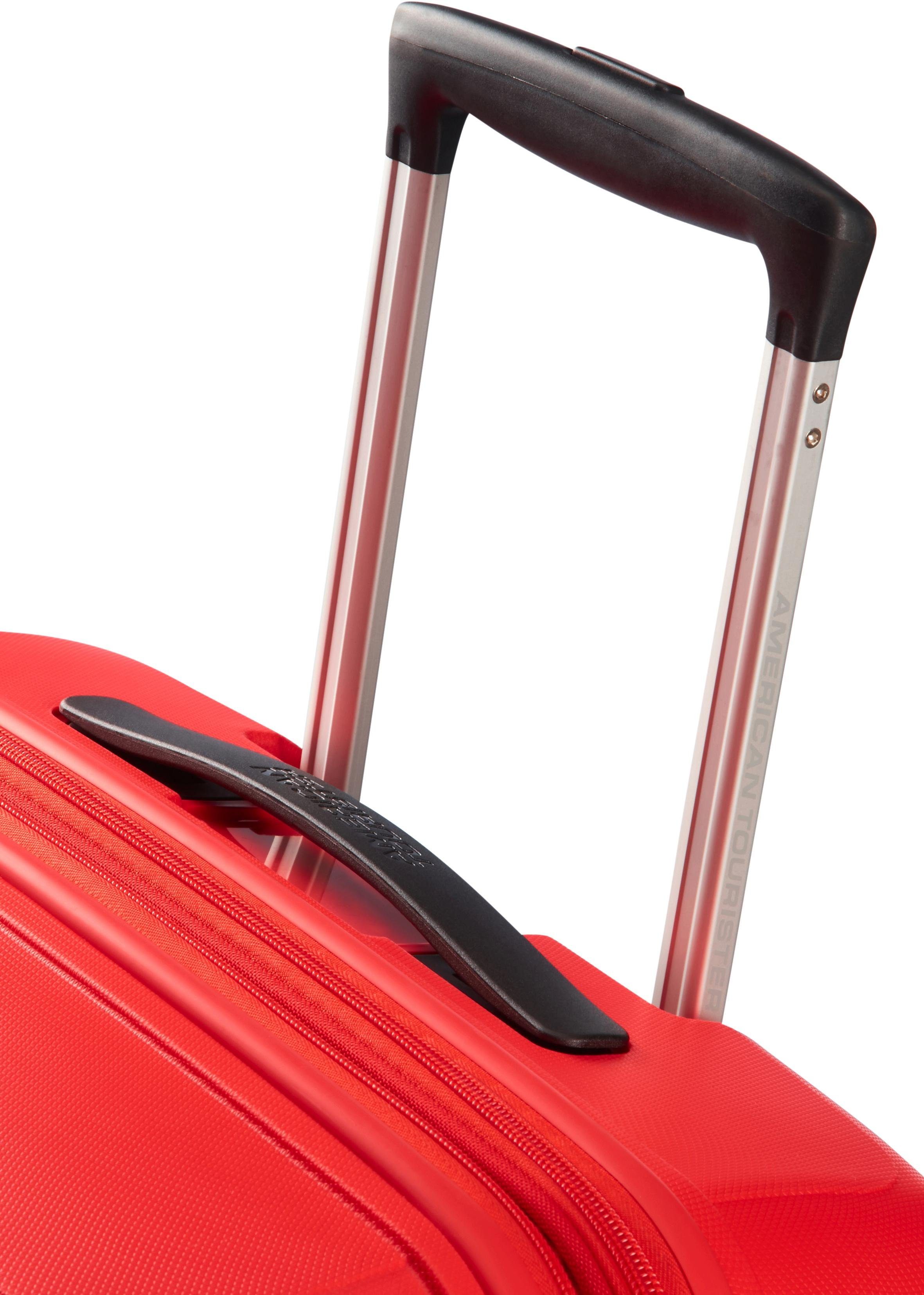 Tourister® American mit Rollen, red Sunside, 68 Hartschalen-Trolley Volumenerweiterung 4 cm, sunset