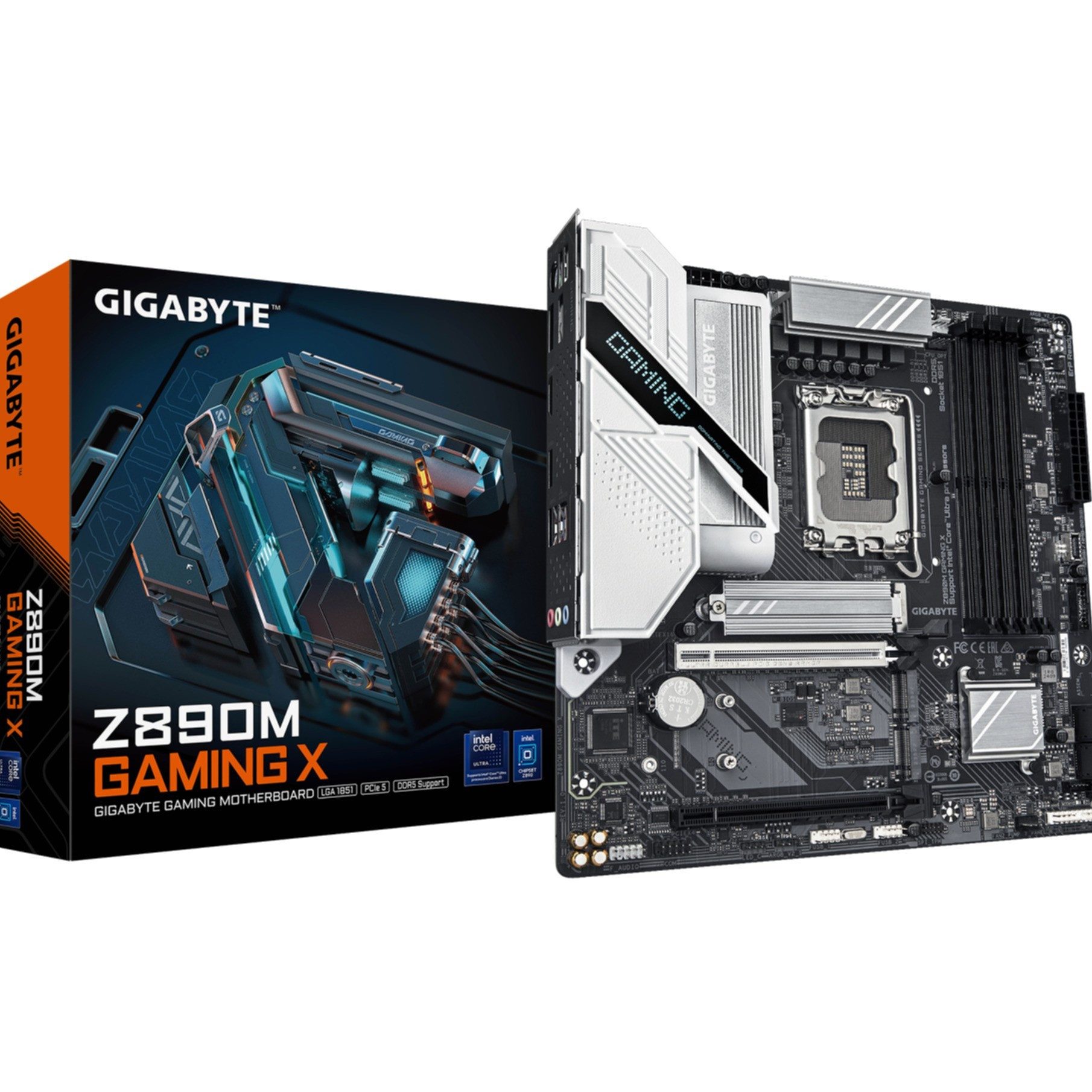 Gigabyte Z890M GAMING X Mainboard - Unterstützt Intel Core Ultra Mainboard