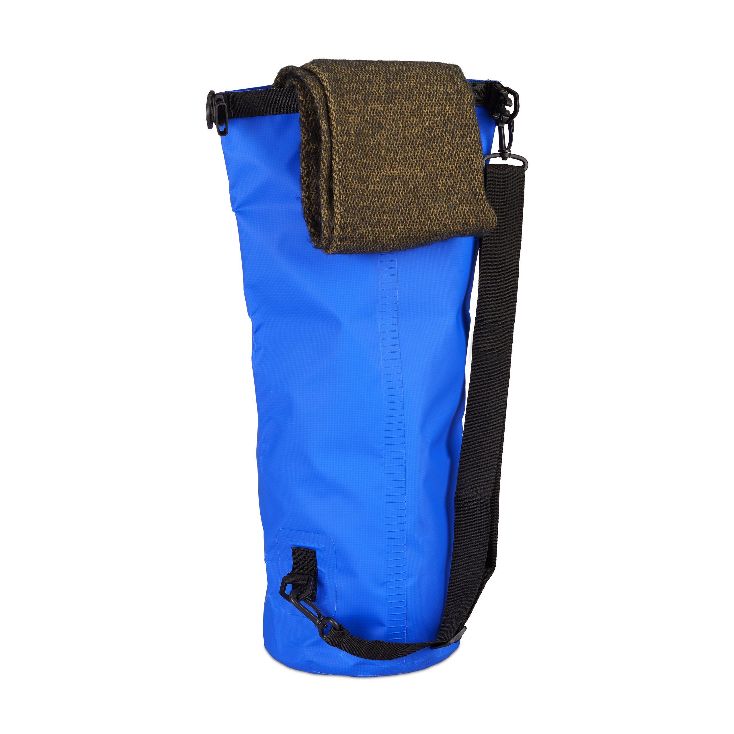 relaxdays Packsack Ocean Pack 10L wasserdicht, blau günstig online kaufen