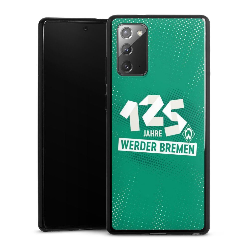 DeinDesign Handyhülle 125 Jahre Werder Bremen Offizielles Lizenzprodukt, Samsung Galaxy Note 20 Silikon Hülle Bumper Case Handy Schutzhülle