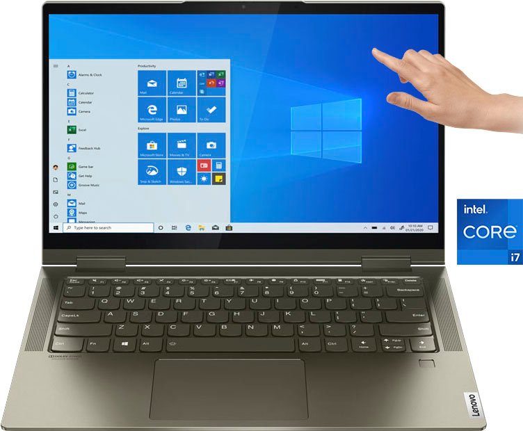 Lenovo Yoga 7 14ITL5 Notebook (35,56 cm/14 Zoll, Intel Core i7 1165G7, Iris  Xe Graphics, 1000 GB SSD)
