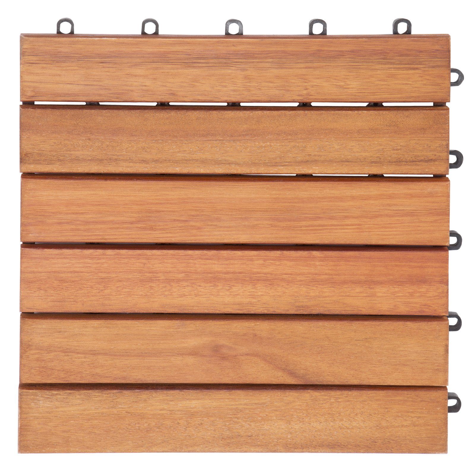 Casaria Holzfliesen 1x Eukalyptus, Terrassenfliese 1x günstig online kaufen