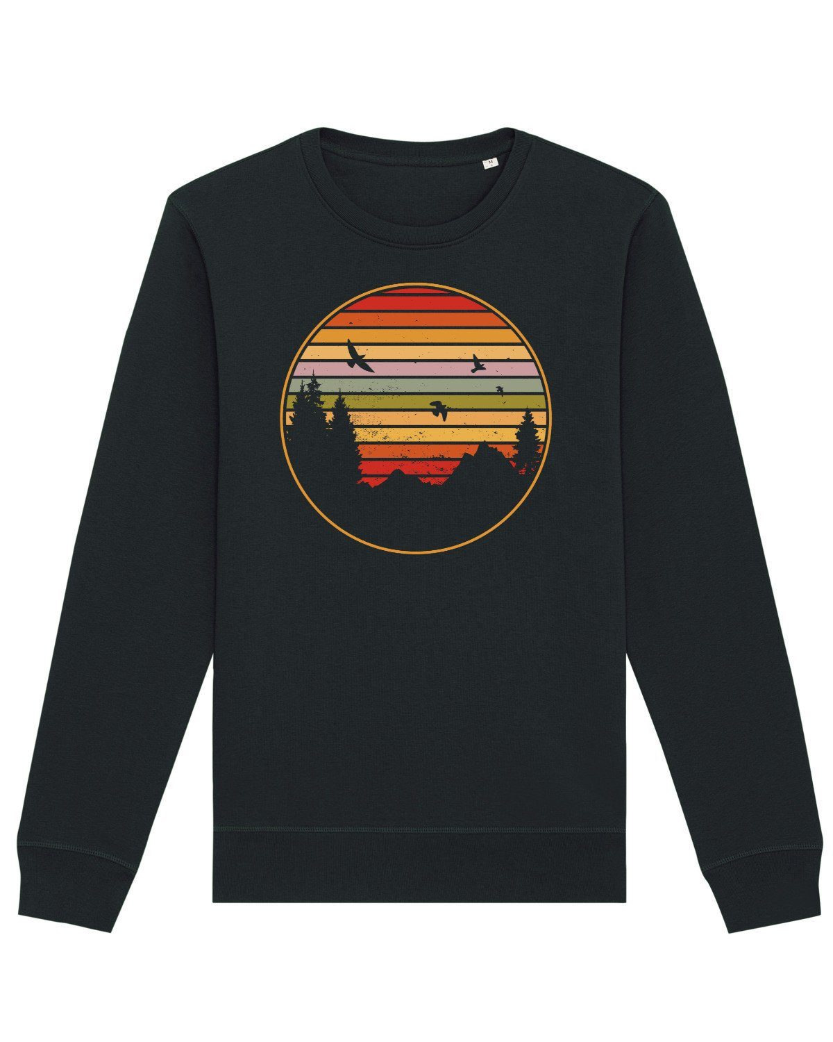 Sunset Tannen Apparel wat? & flaschengrün (1-tlg) Sweatshirt Berge