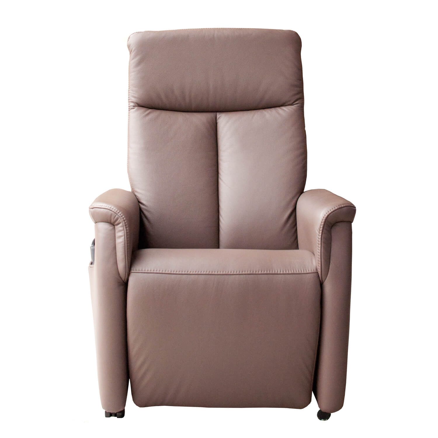 HUKLA Relaxsessel Seniorensessel mit Aufstehhilfe, Echtlederbezug, mit Aufstehhilfe