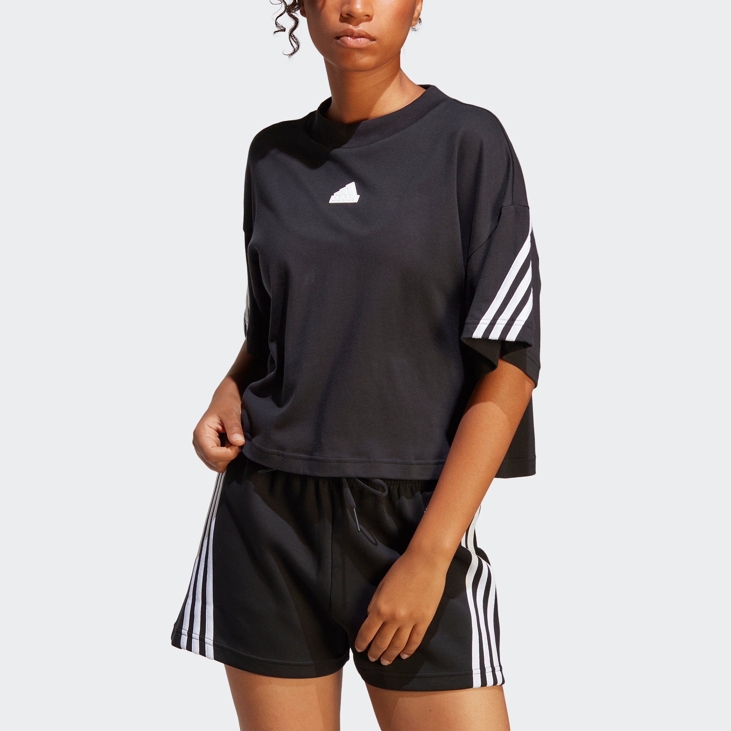 Sportswear Black 3-STREIFEN T-Shirt adidas FUTURE ICONS