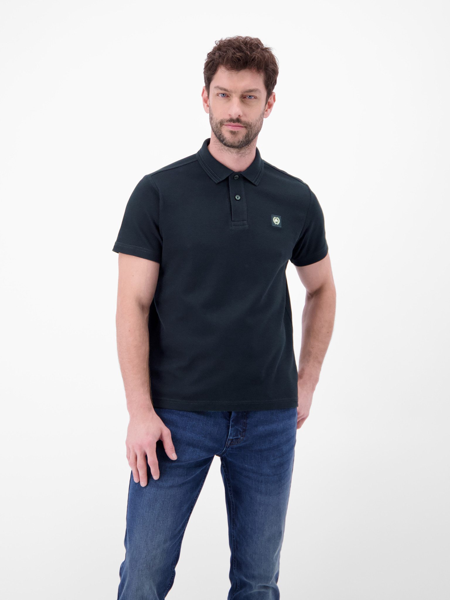 LERROS Poloshirt Kurzarm mit Logo-Badge