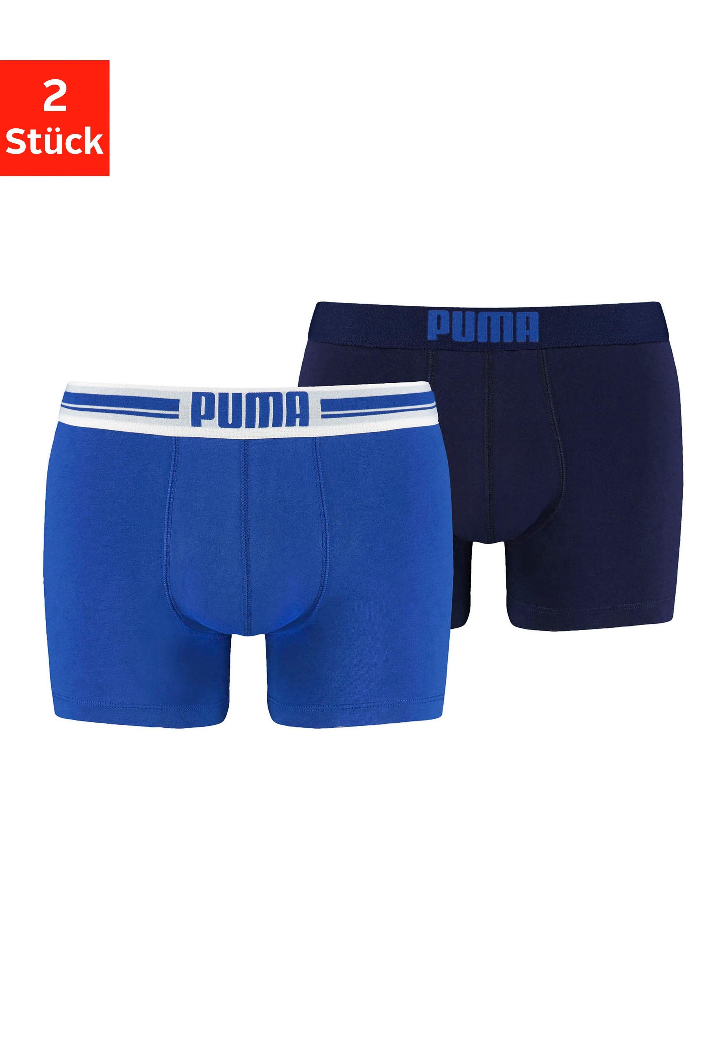 PUMA Boxer »Placed Logo« (2 Stück), Webbund mit Puma Schriftzug vorn online  kaufen | OTTO