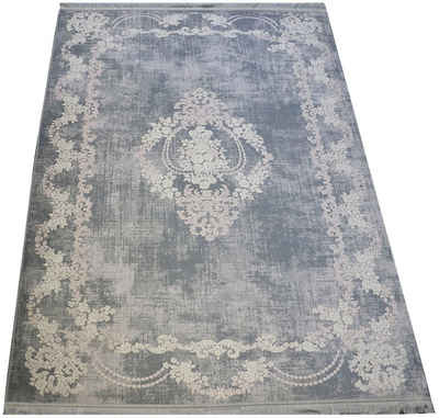 Teppich Sultan 0191, RESITAL The Voice of Carpet, rechteckig, Höhe: 9 mm, Flachgewebe bedruckt, Orient-Optik, mit Fransen, waschbar