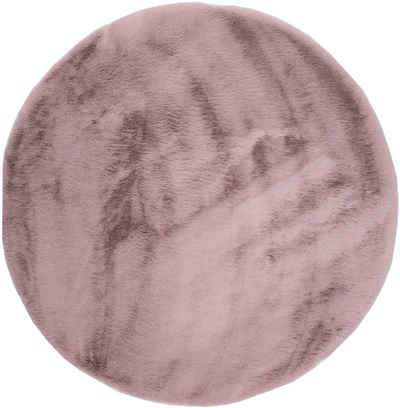 Fellteppich »Roger«, Dekowe, rund, Höhe: 20 mm, Kunstfell, Kaninchenfell-Haptik, ein echter Kuschelteppich