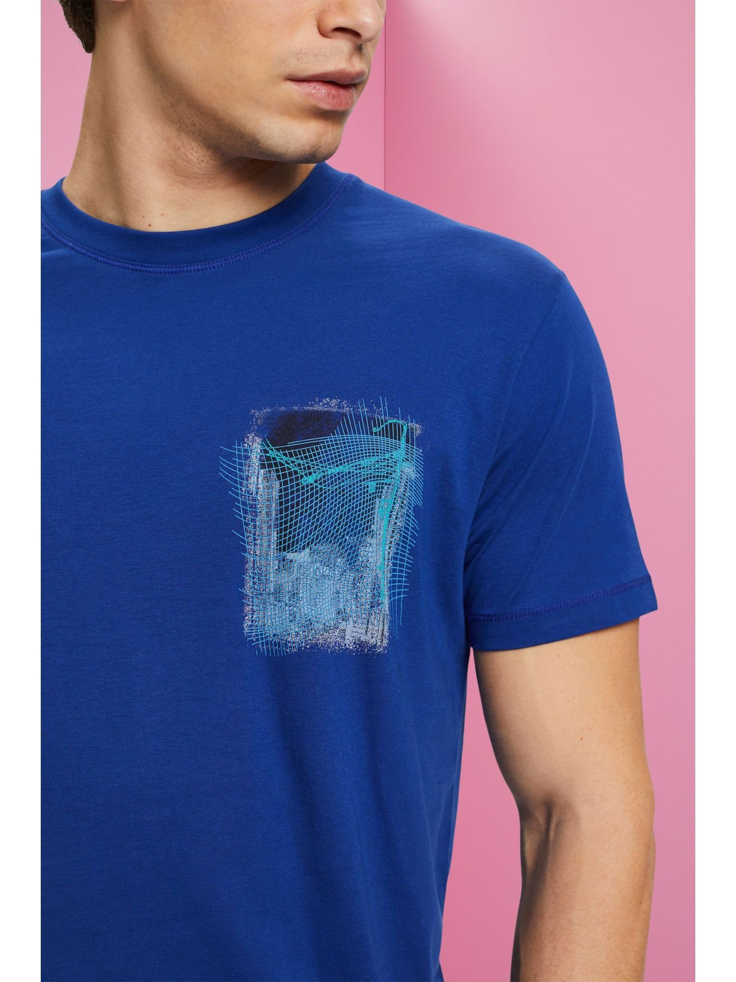Baumwolle nachhaltiger INK by Print-T-Shirt aus edc Esprit (1-tlg) T-Shirt