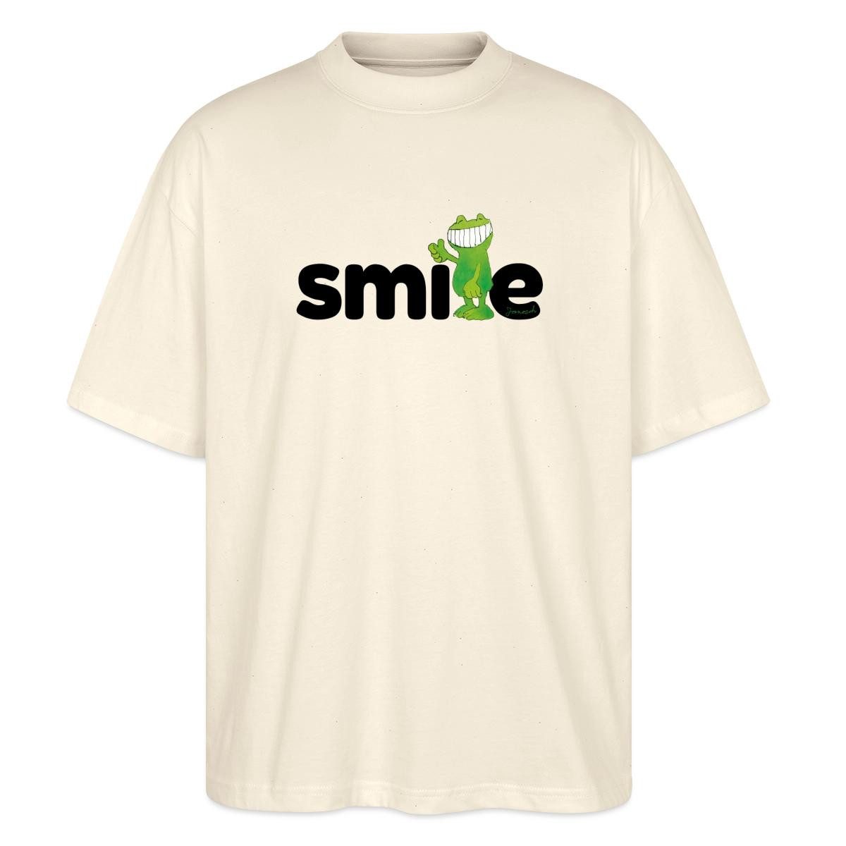T-Shirt Janosch Günter Kastenfrosch Smile Design Oversize Unisex T-Shirt