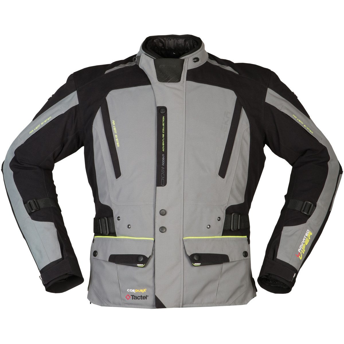 Modeka Motorradjacke Modeka Viper LT Textiljacke grau / schwarz L