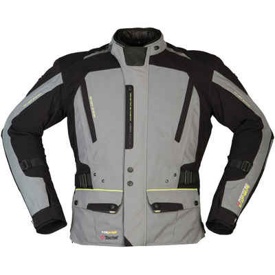 Modeka Motorradjacke Modeka Viper LT Textiljacke grau / schwarz 4XL