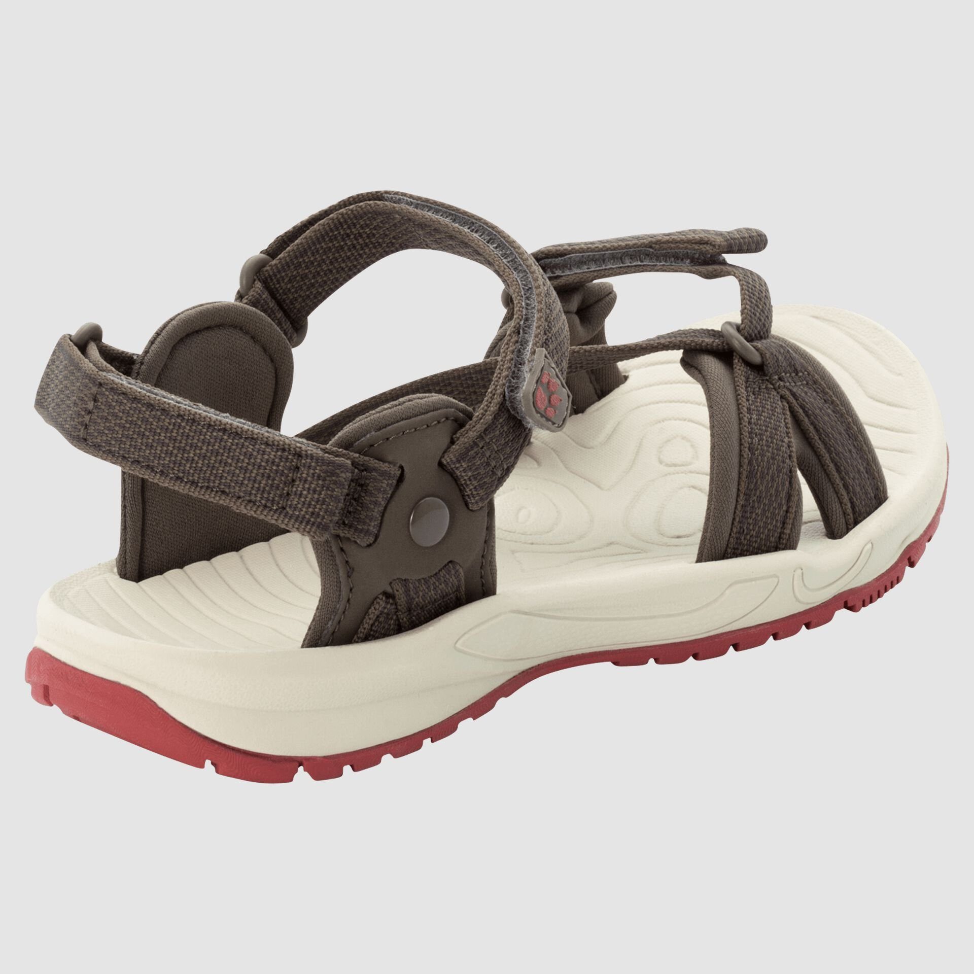 Jack Wolfskin Lakewood Ride Neoprenpolsterung braun Damen Sandale