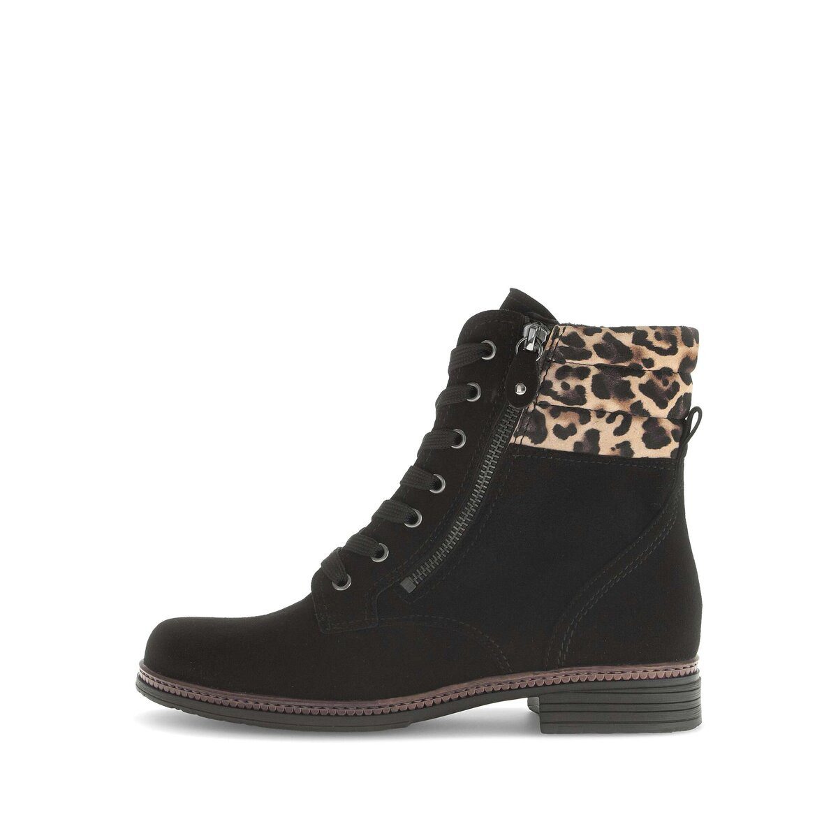 Gabor Schnürstiefelette Materialmix Leder Schnürstiefelette günstig online kaufen