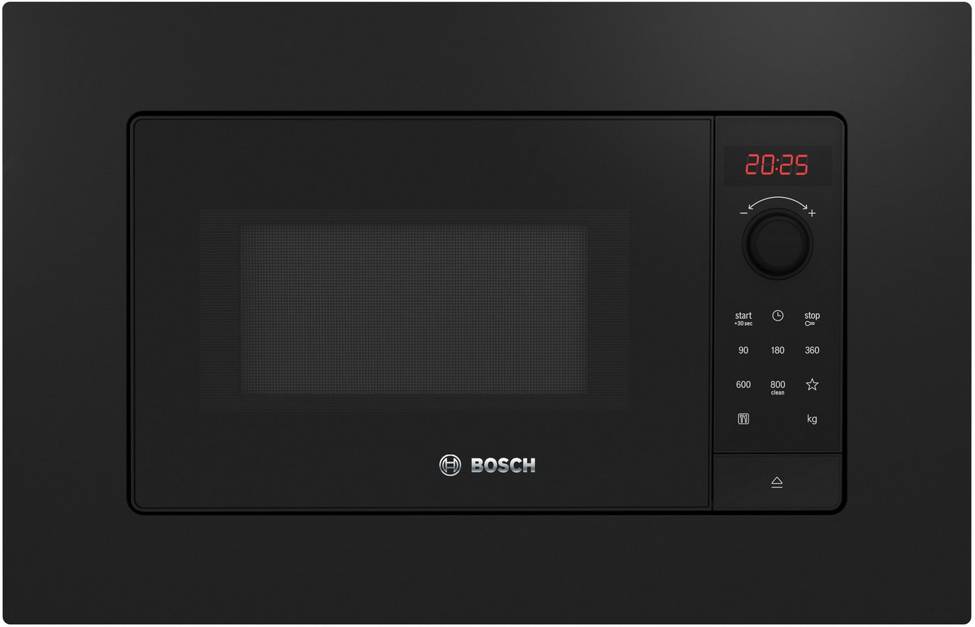 BOSCH Einbau-Mikrowelle, Mikrowelle, 20 l, Gelingsicherer AutoPilot 7 & energiesparende LED-Beleuchtung