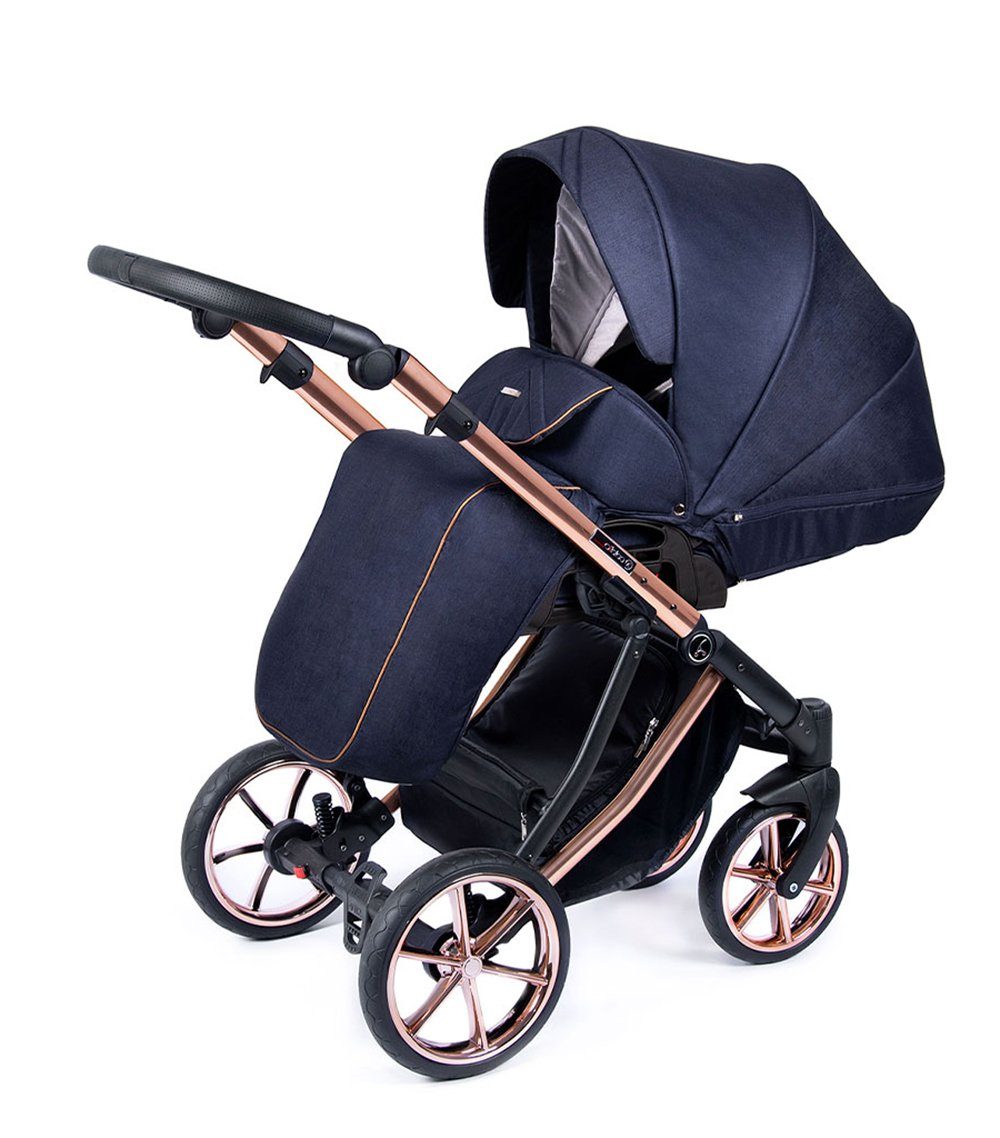 - 16 Teile Gestell Kombi-Kinderwagen in Kinderwagen-Set kupfer 1 = babies-on-wheels Dante Farben - 4 Navy 14 in