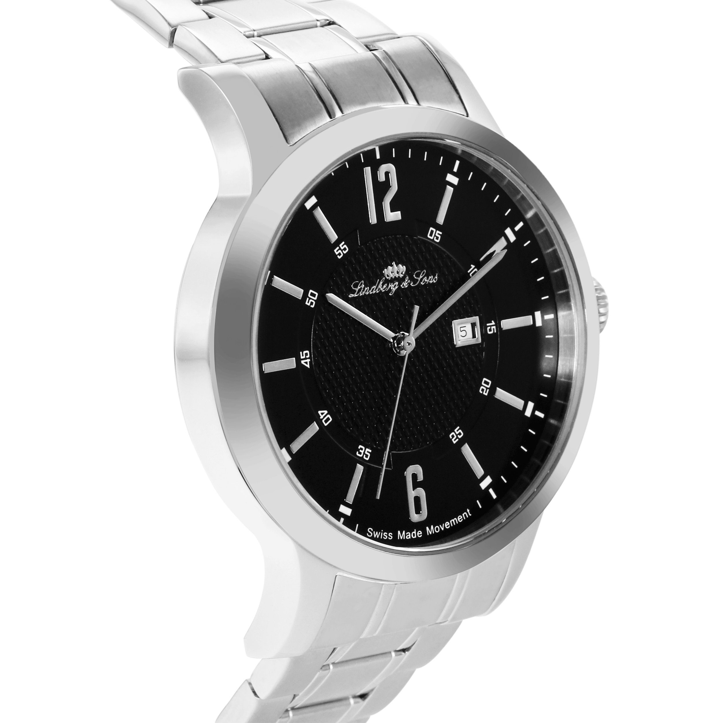 Stil und elegantem Lindberg&Sons Armband graziösem Uhr Quarzuhr mit