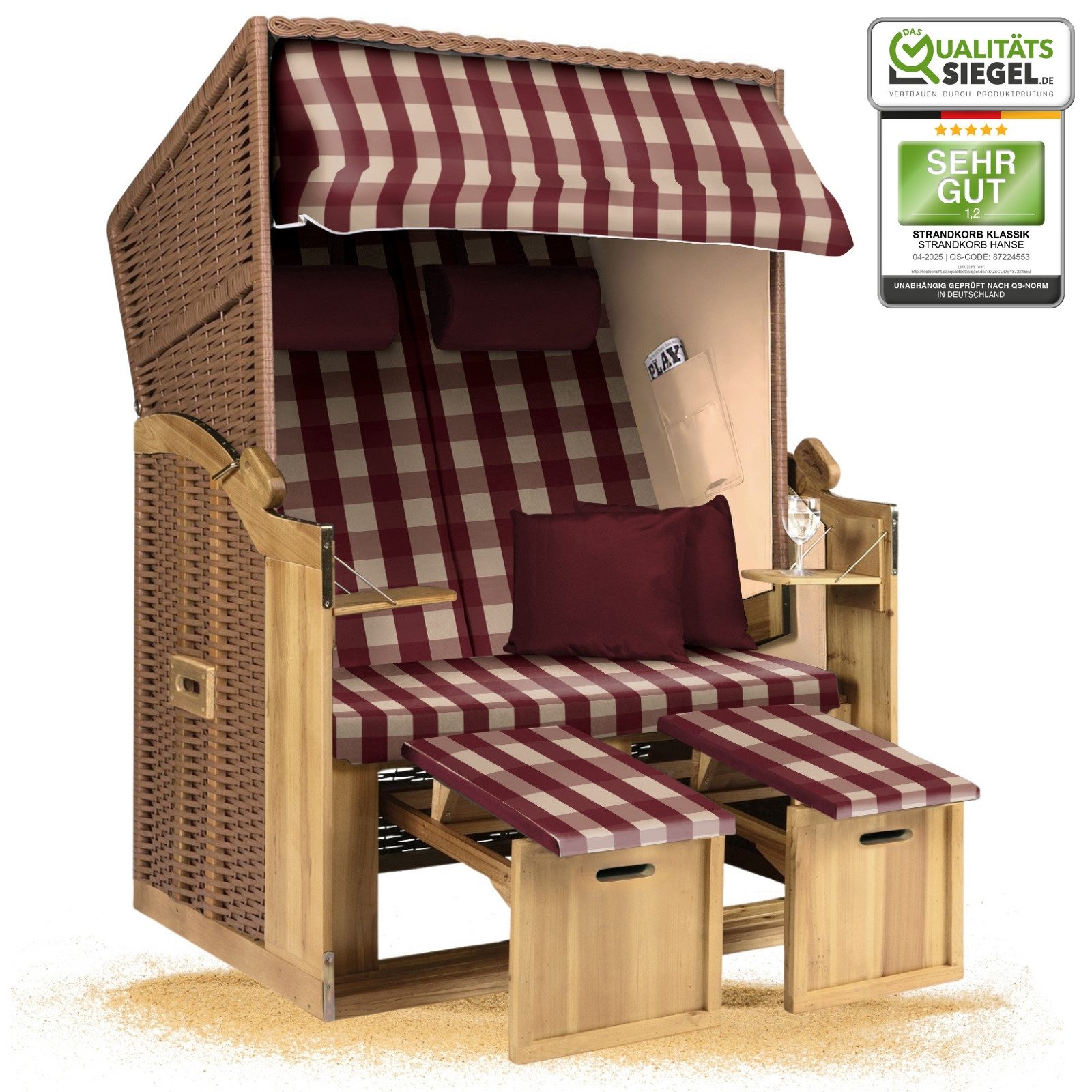 Strandkorb Hanse Strandkorb Strandkorb 2-Sitzer Ostsee günstig online kaufen