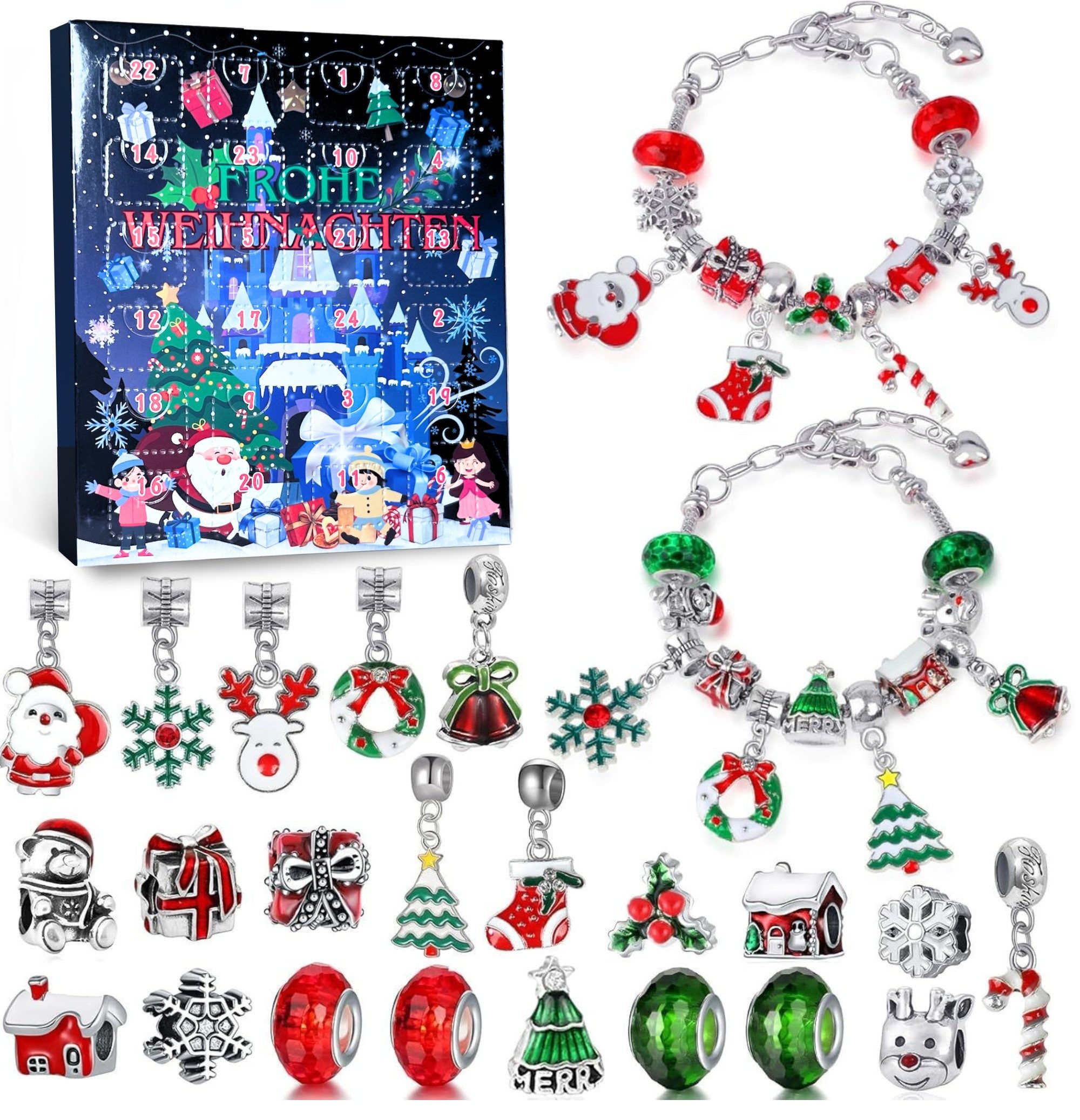 Lucadeau DIY-Adventskalender 2025 Schmuck Adventskalender Kinder - Weihnach günstig online kaufen