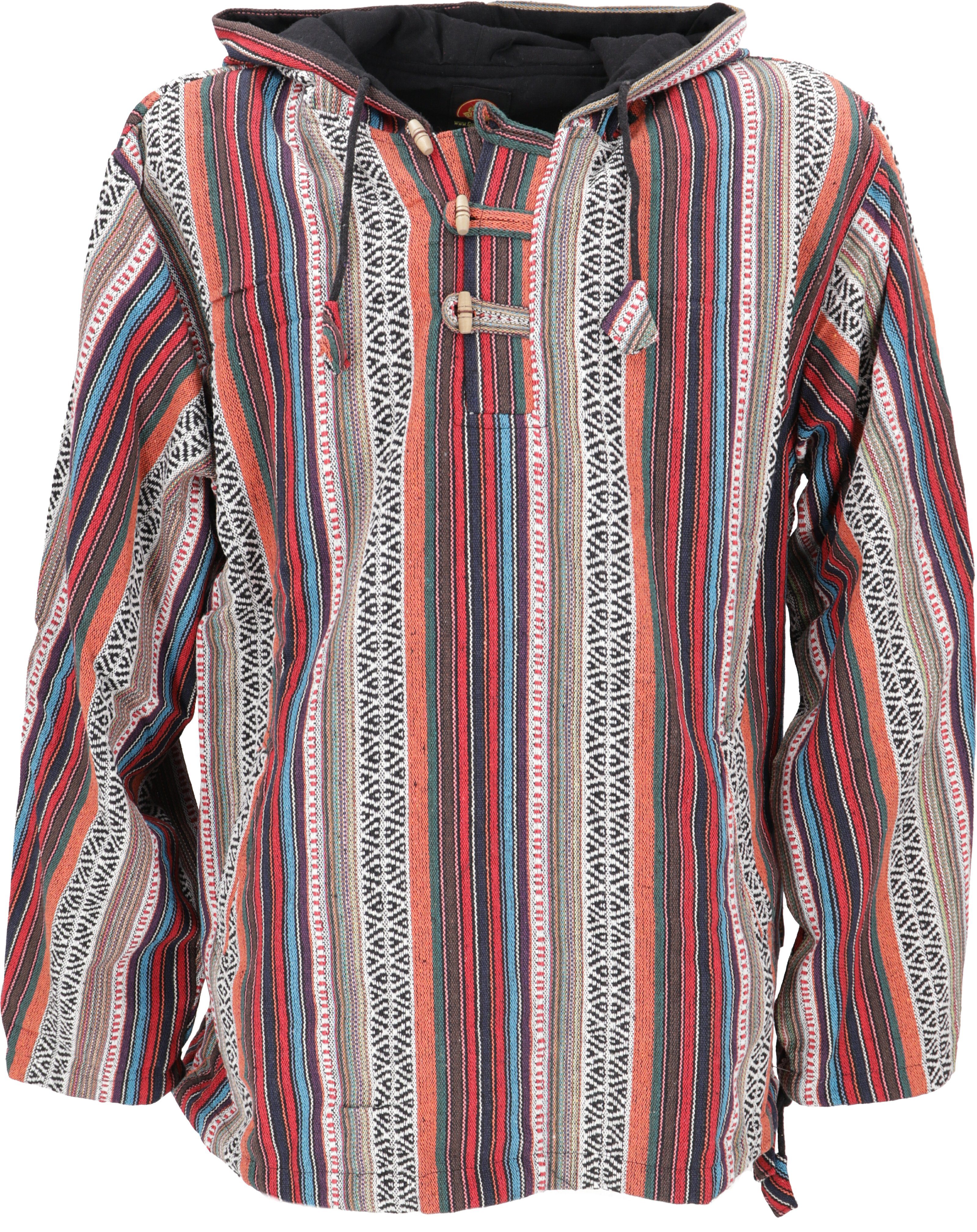 Guru-Shop Sweater Goa Kapuzenshirt, Baja Hoodie, günstig online kaufen