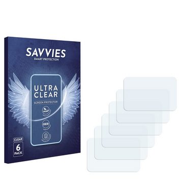 Savvies Schutzfolie für Insta360 Go 3 Action Cam, Displayschutzfolie, 6 Stück, Folie klar