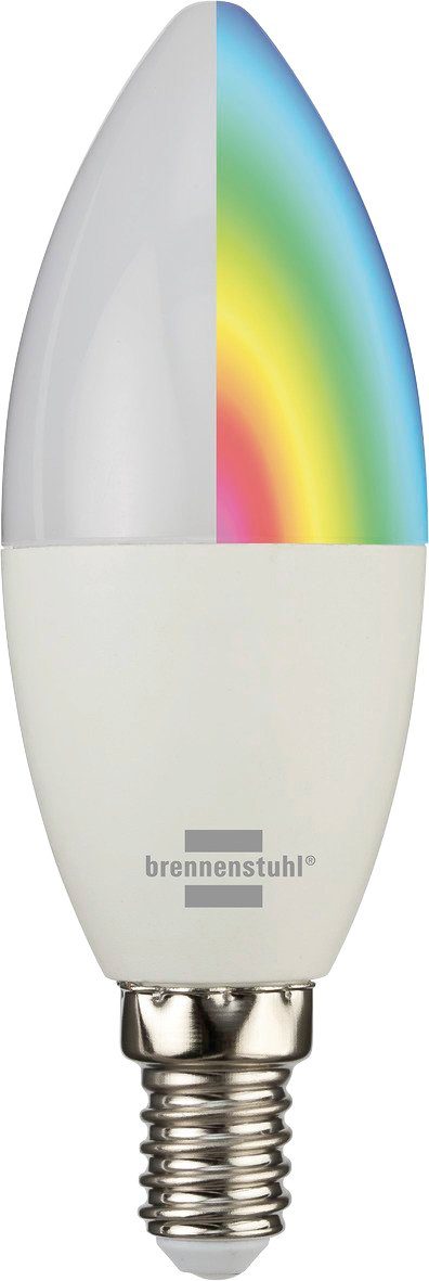 Brennenstuhl LED-Leuchtmittel Connect WiFi SB 400, E14, Farbwechsler, SmartHome-fähig, mit Timer