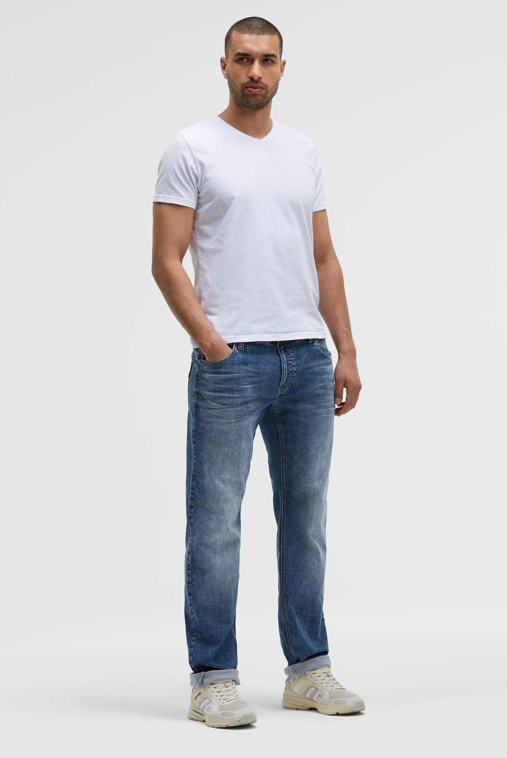CAMP DAVID Comfort-fit-Jeans mit zwei Leibhöhen