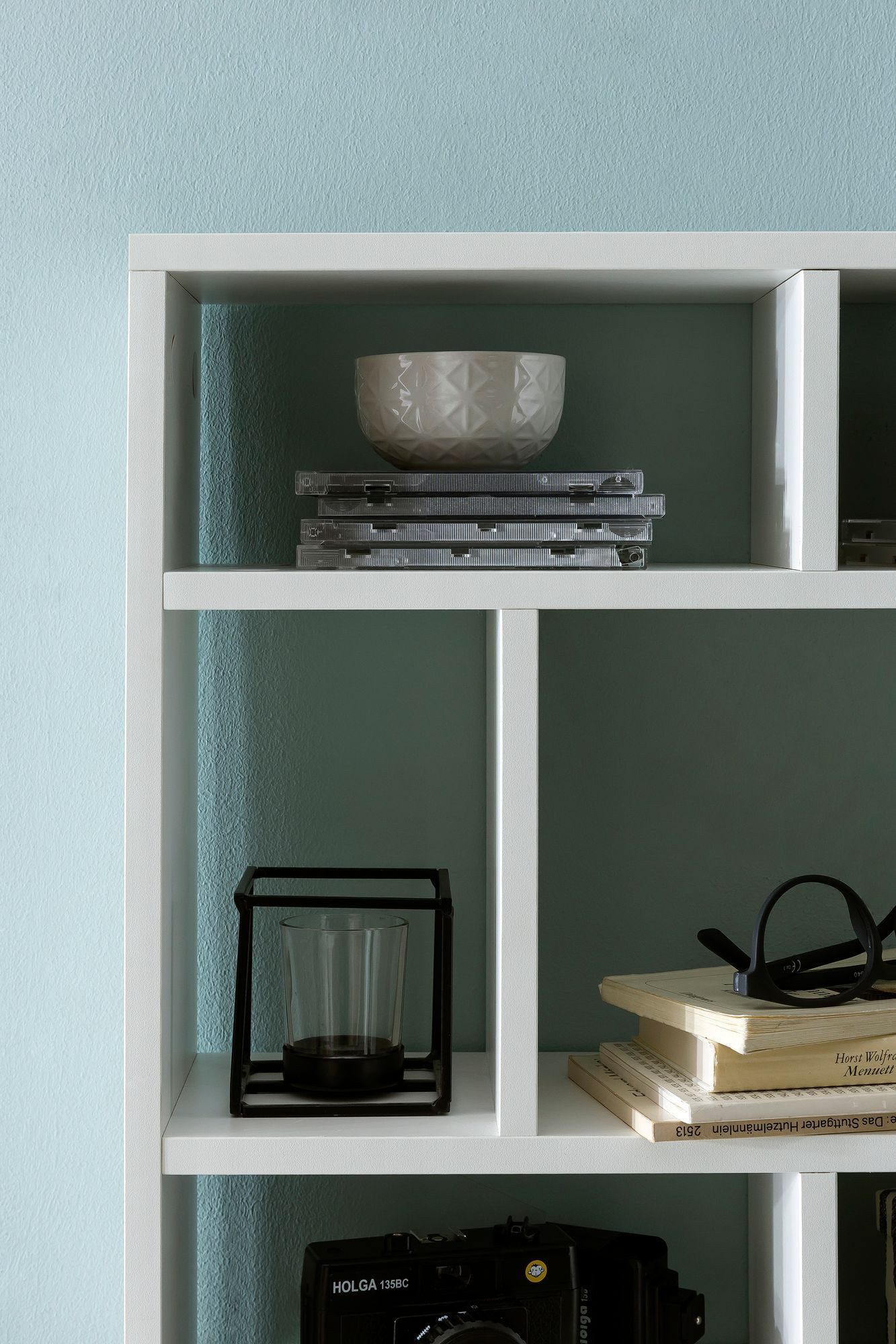 FineBuy Wandregal 75x51x16 cm Holz Hängeregal Modern, Design Wandboard Freischwebend, Holzregal Regal für die Wand, Bücherregal Schmal, Dekoregal Schweberegal W – Bild 5 von 5
