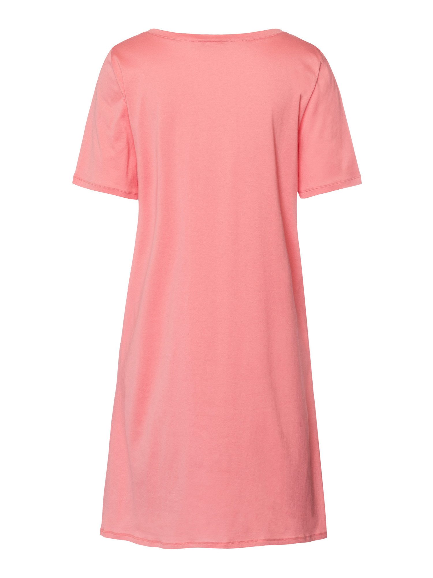 Hanro Nachthemd Cotton Deluxe, Kurzarm 90cm Nacht-hemd schlafmode sleepwear