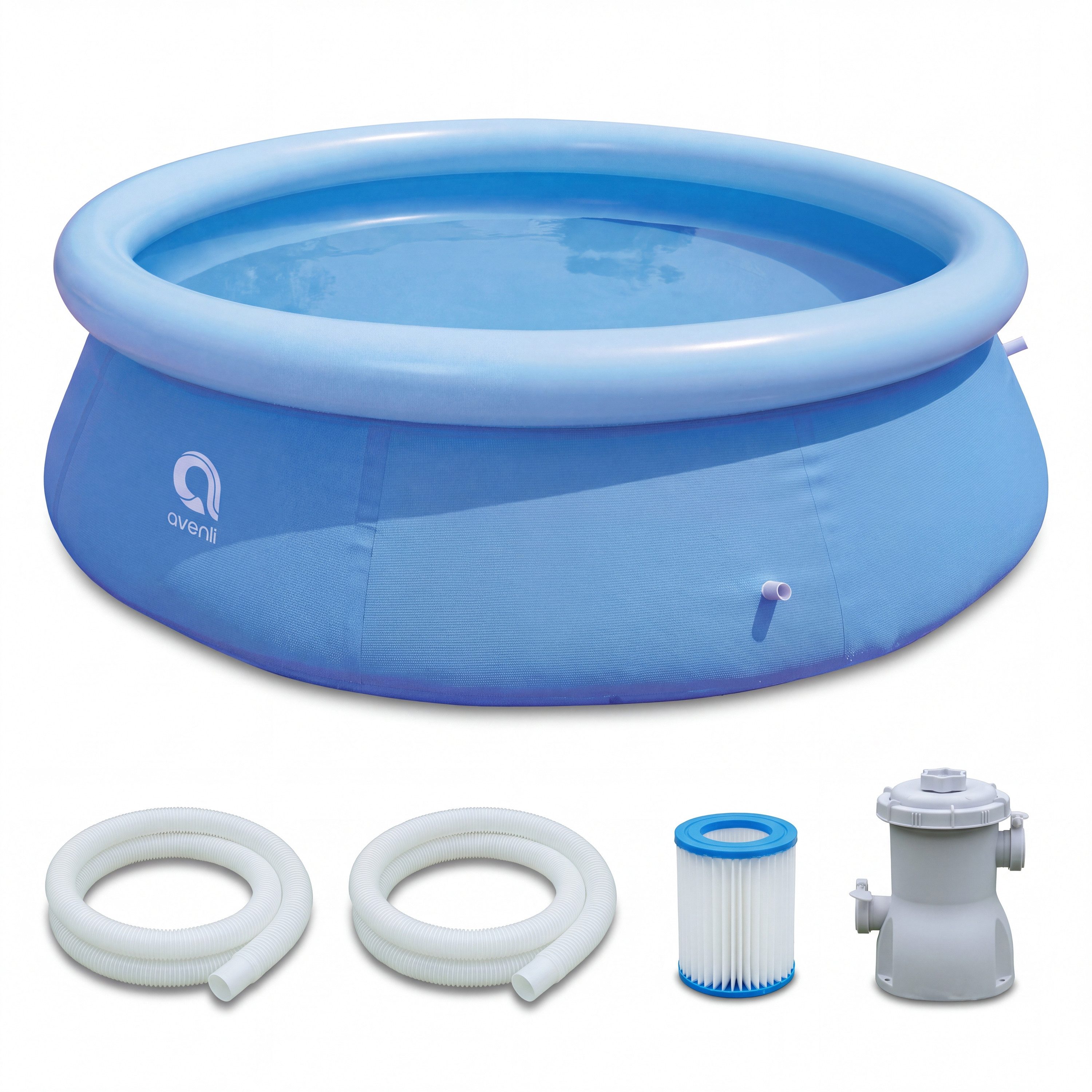 Avenli Quick-Up Pool Prompt Set Pool 244 x 63 cm (Aufstellpool Komplettset, Quick Up Pool Komplettset), Swimmingpool inklusive Filterpumpe und Filterkartusche