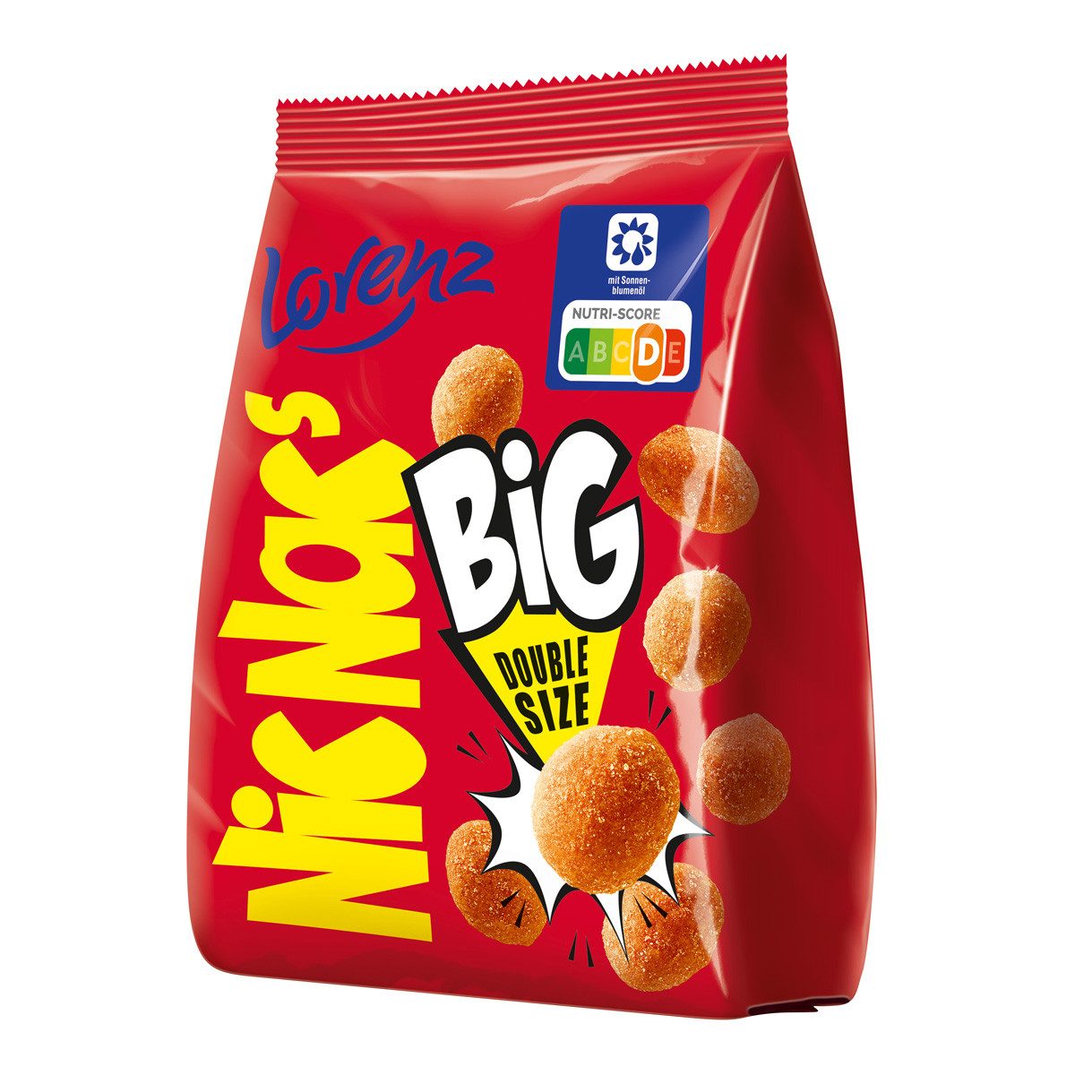 LORENZ Knabberei, Lorenz NicNacs Big Erdnüssen in knuspriger knackiger Teighülle 110g