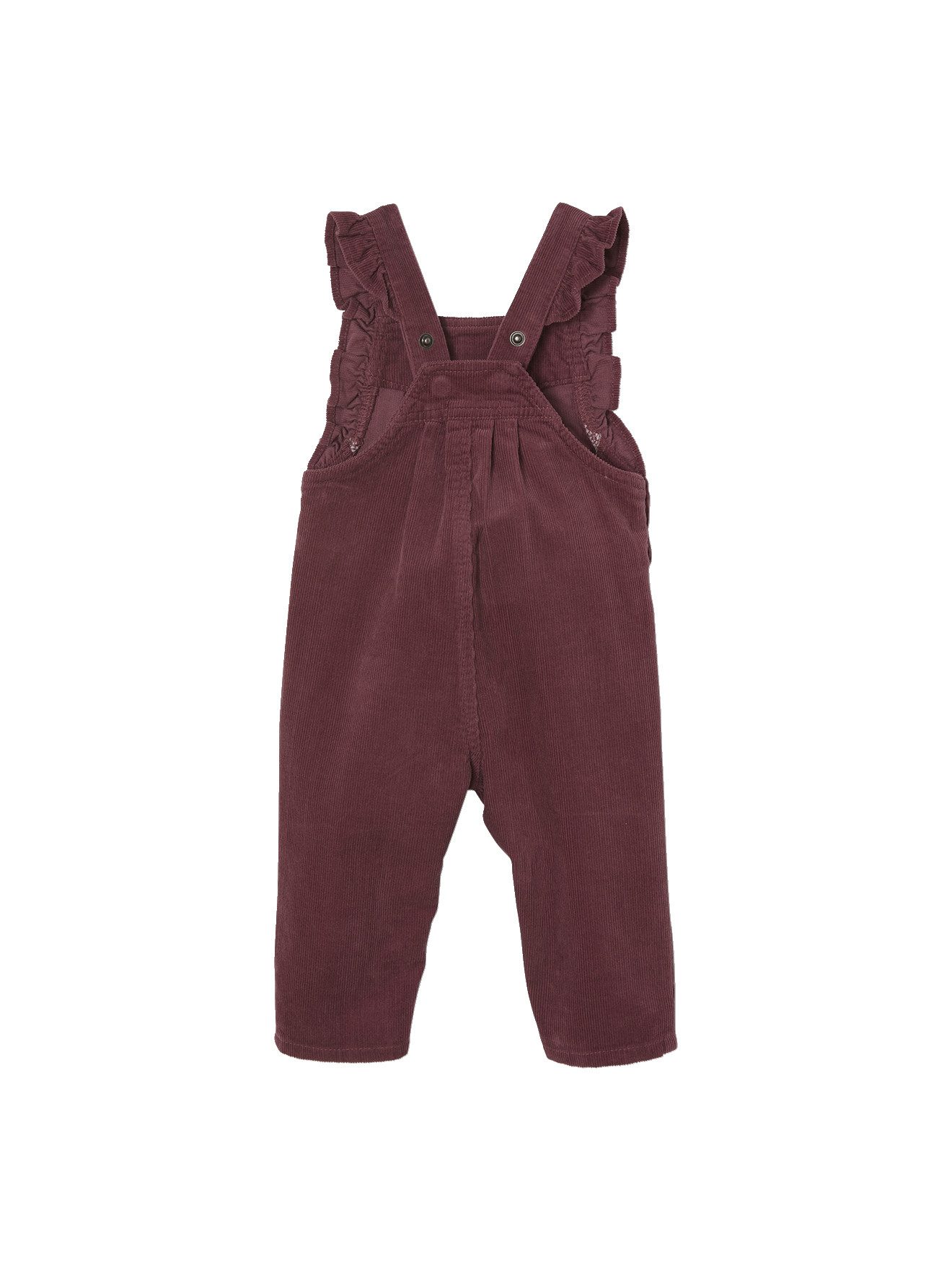 vertbaudet Jumpsuit Mädchen Baby Cord-Latzhose mit Volants