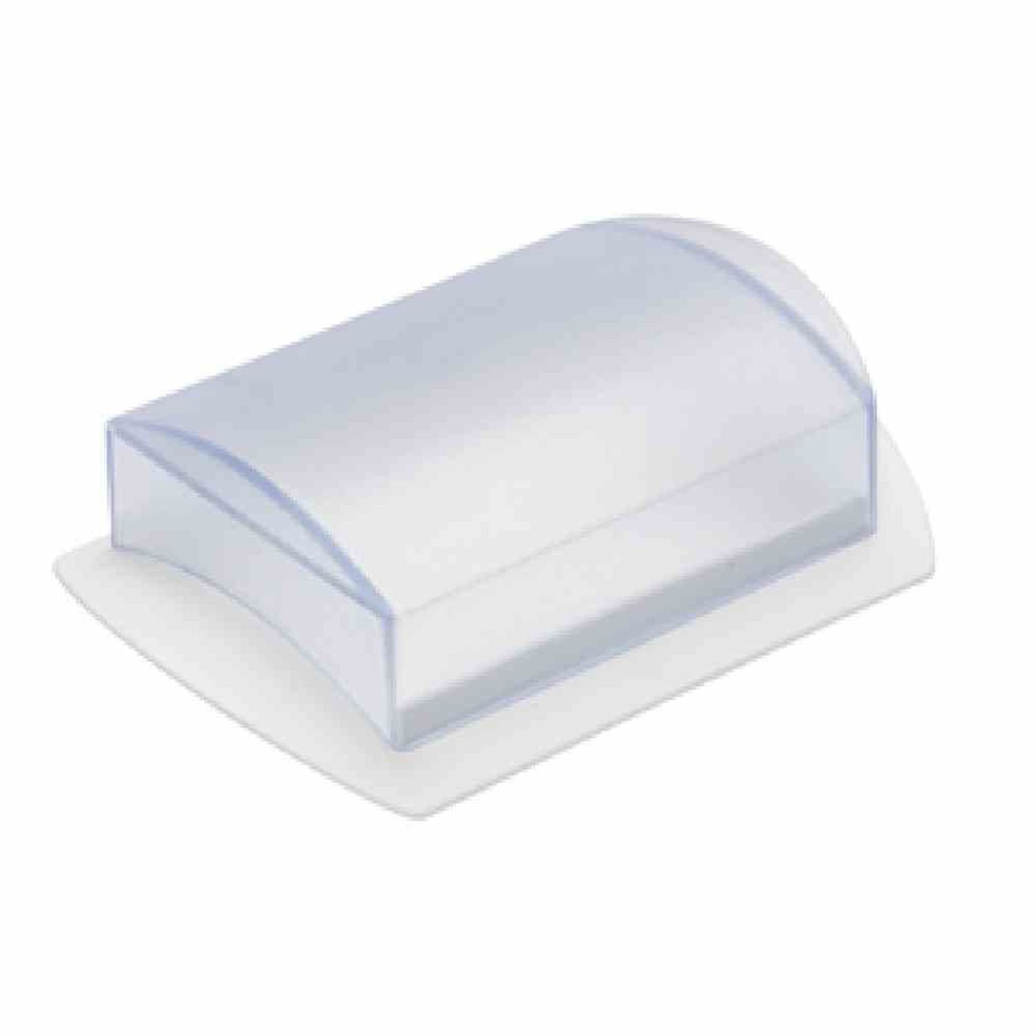WESTMARK Vorratsdose Tisch-Butterdose Kunststoff 15,8 x 11 x 5,5 cm, weiß/transparent