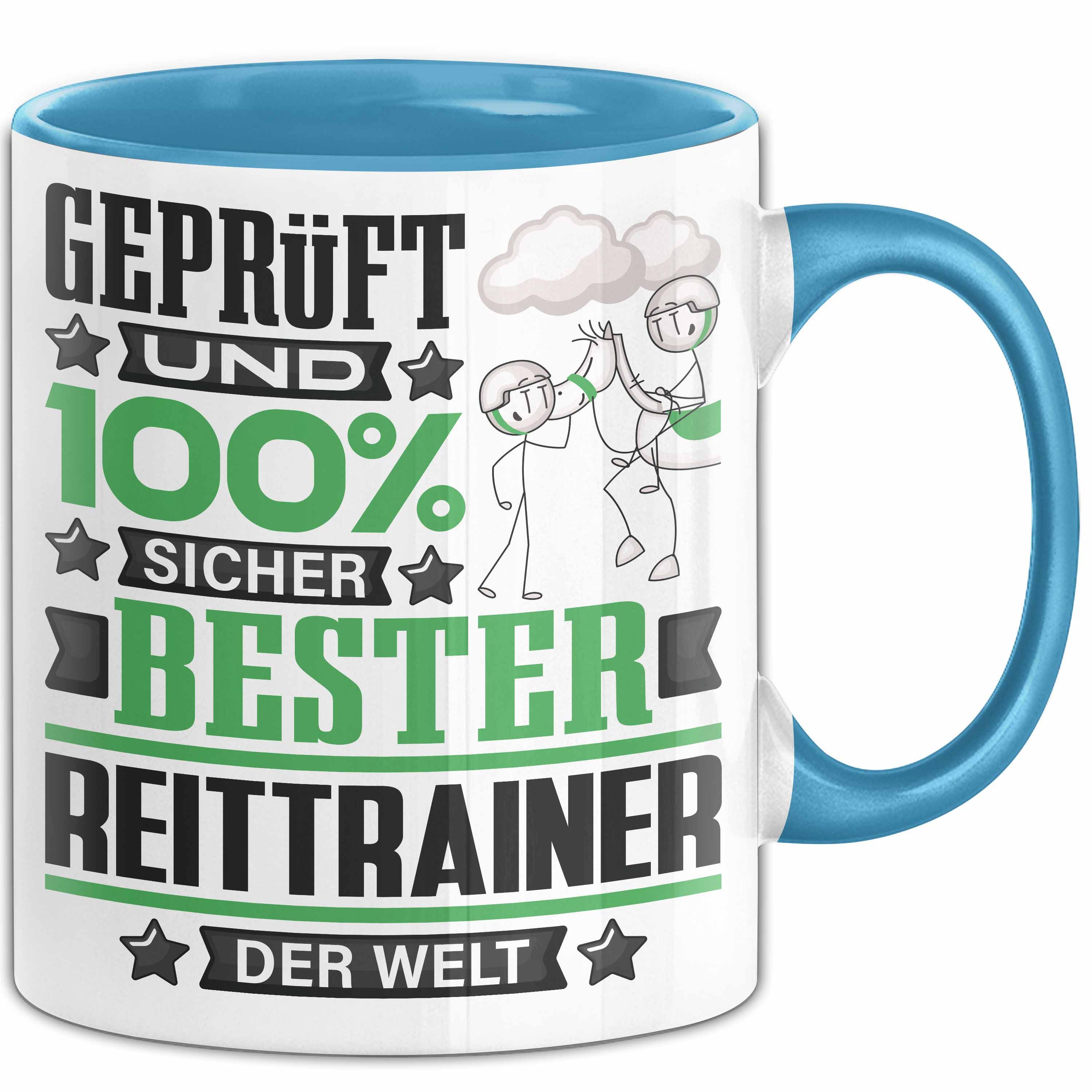 Trendation Tasse Reittrainer Geschenk Lustiger Spruch für Reittrainer Geschenkidee Best, Keramik