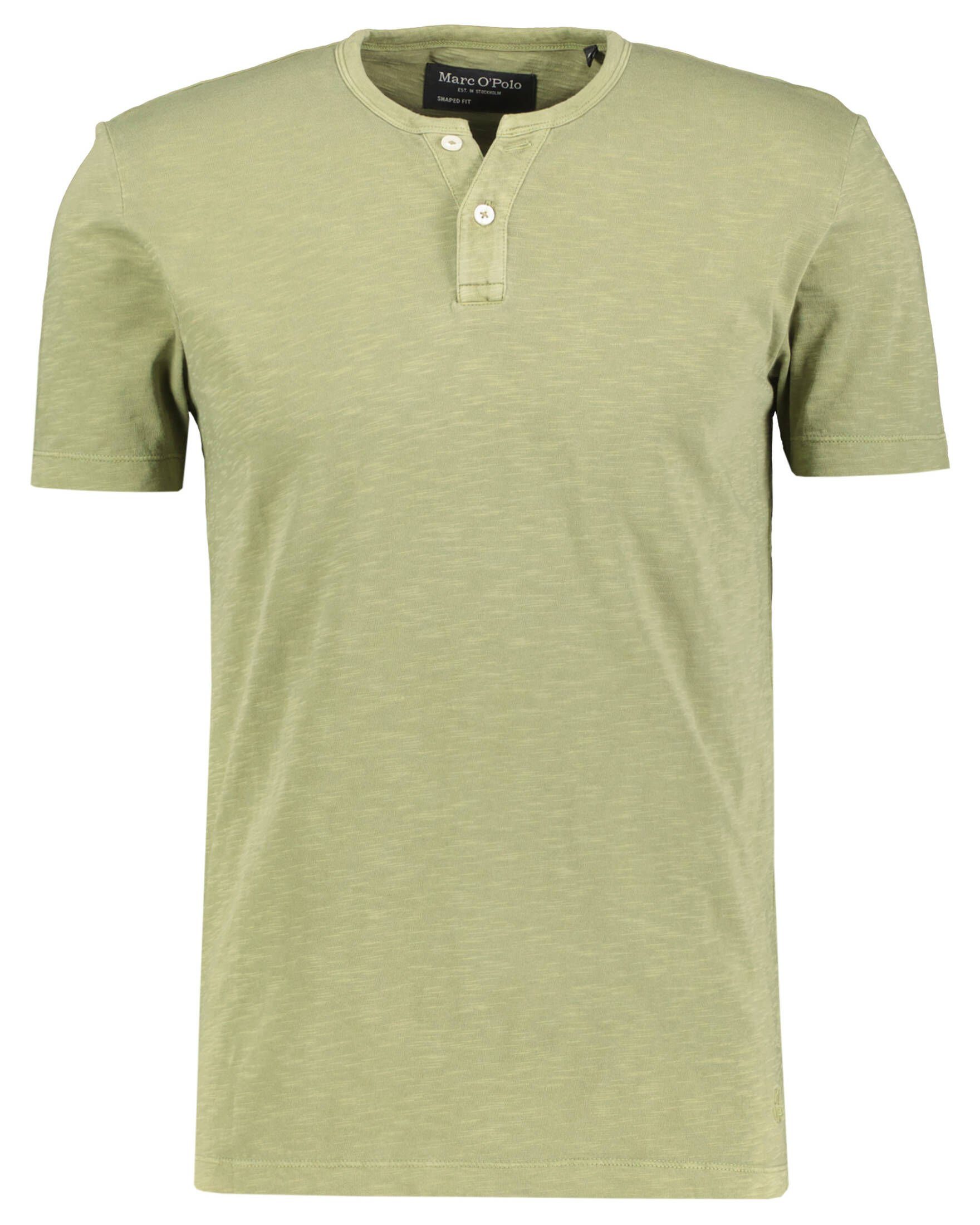 Marc O'Polo T-Shirt Herren T-Shirt HENLEY (1-tlg) oliv (45)