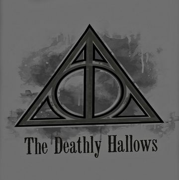 Jugendbettwäsche Harry Potter Grau 135x200cm Deathly Hallows, Herding, Renforcé, 2 teilig, Heiligtümer des Todes, mit Knopfleiste