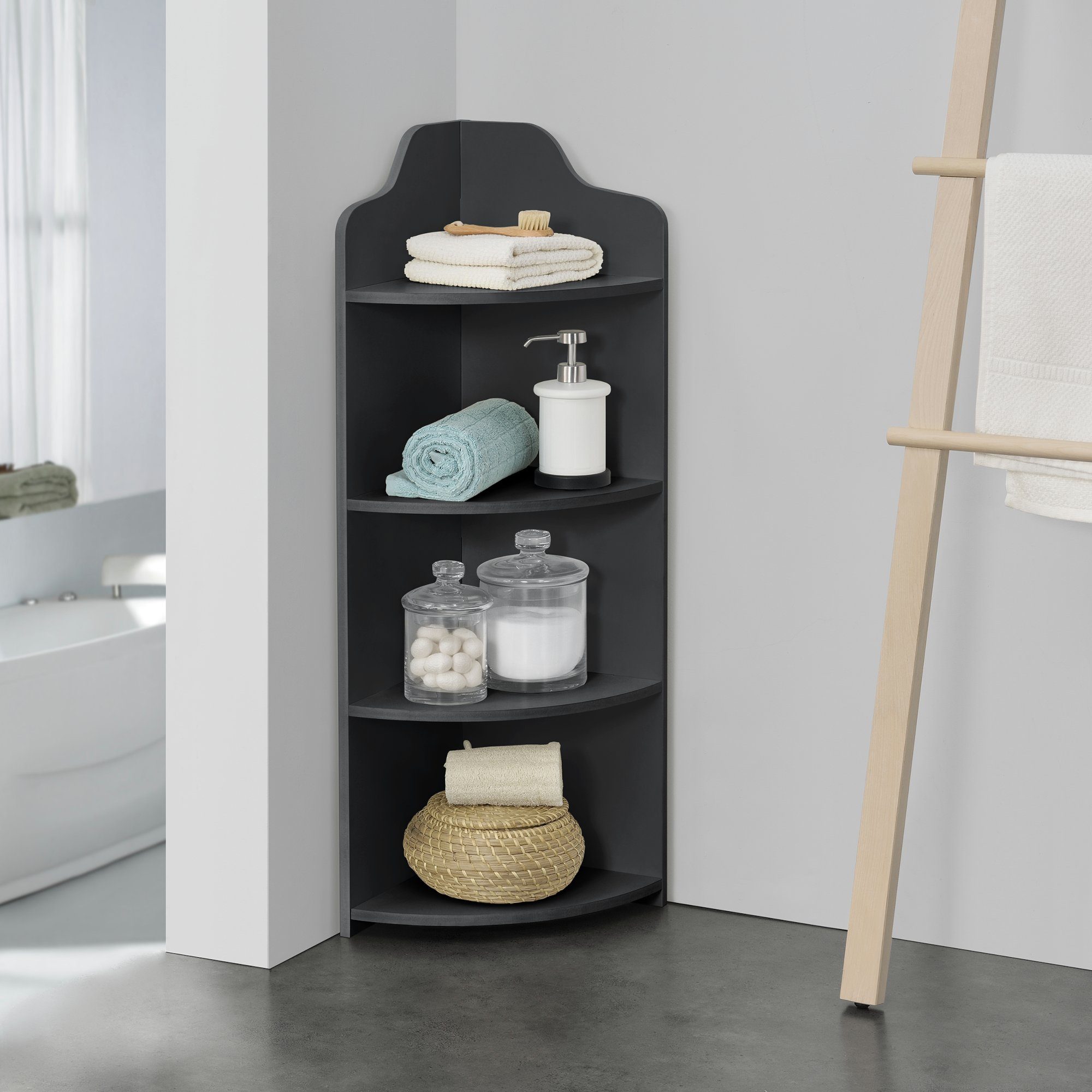 en.casa Eckregal, »Bjurholm« mit 4 Ebenen günstig online kaufen