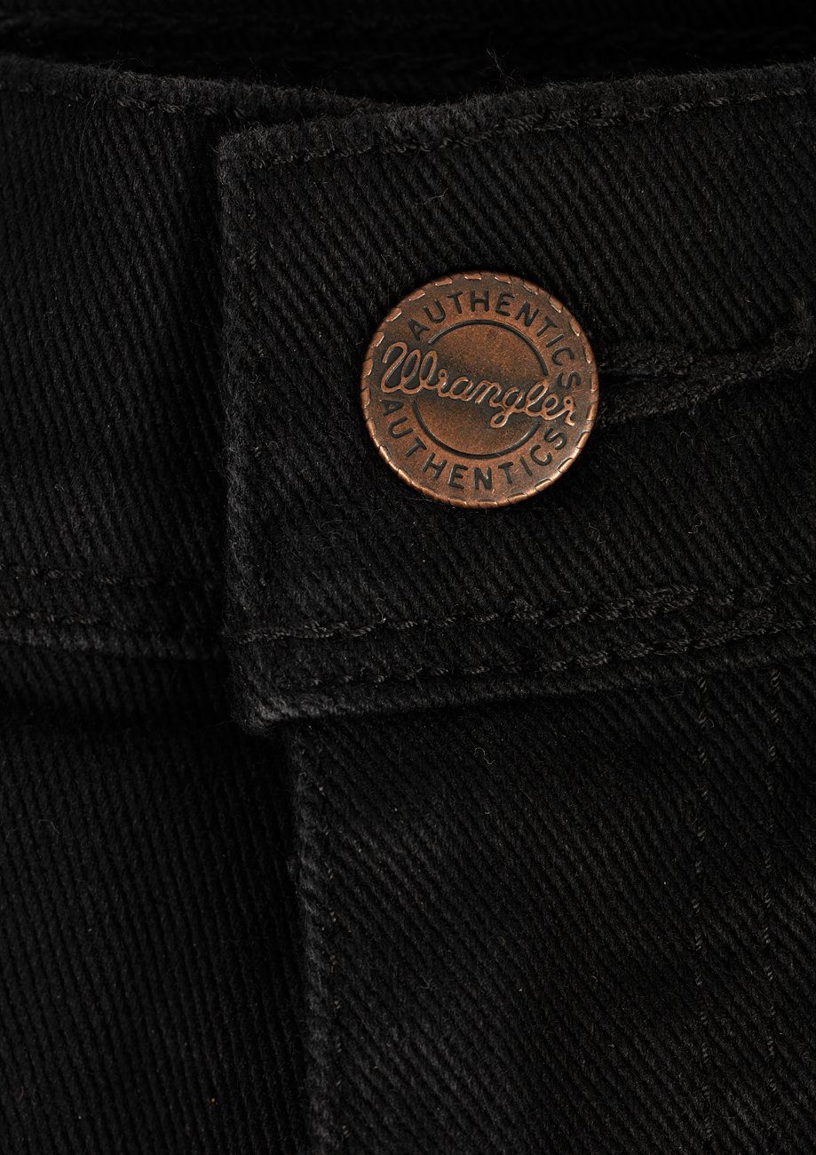 Jeanshose (W12109004) Stretchanteil overdye Texas Straight-Jeans Wrangler mit black