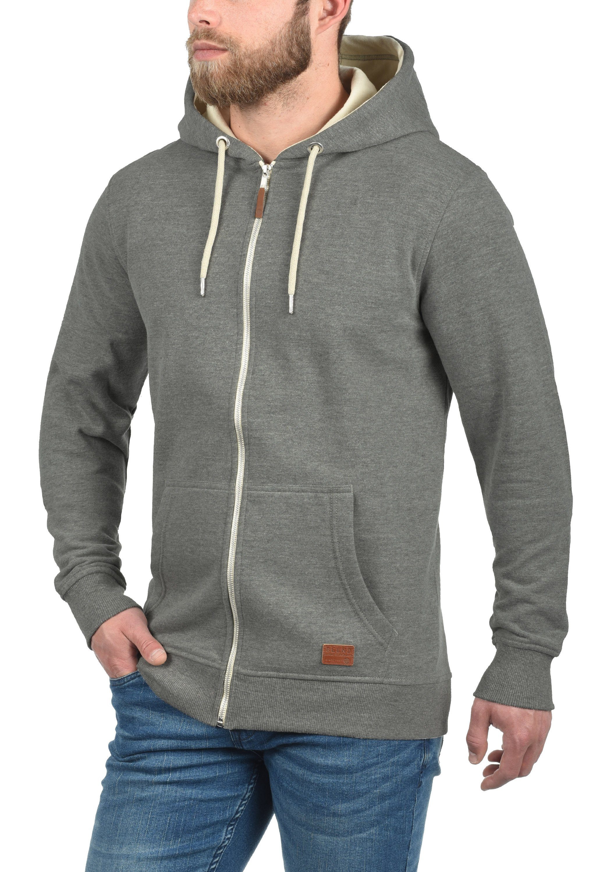 Blend Kapuzensweatjacke BHHulker Stilvolle Kapuzensweatjacke mit weicher Fleece-Innenseite