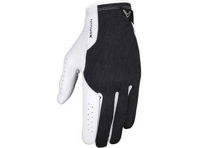 Callaway Golfhandschuhe Callaway Herren Golfhandschuh X Spann Weiß/Schwarz Cabretta Leder,Compression Fit Handschuh
