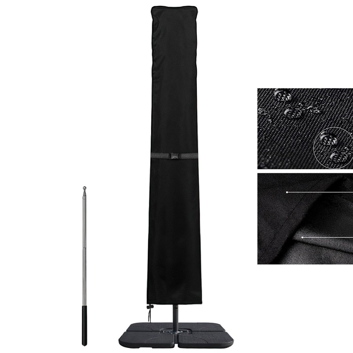 Welikera Sonnenschirm-Schutzhülle Schutzabdeckung für Kurbelschirm wasserdi günstig online kaufen