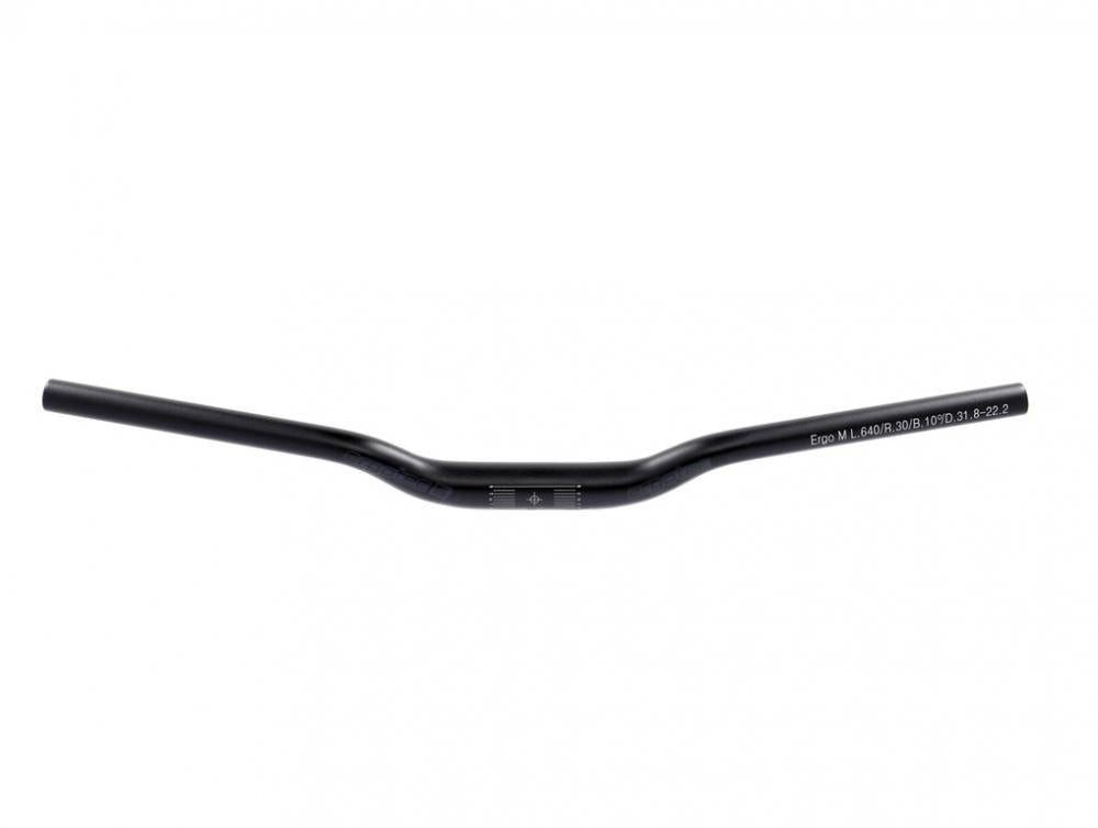 Fahrradlenker Ergotec Lenkerbügel H-Bar M Alu Ø 31,8 mm 640 mm schwarz/matt 10°